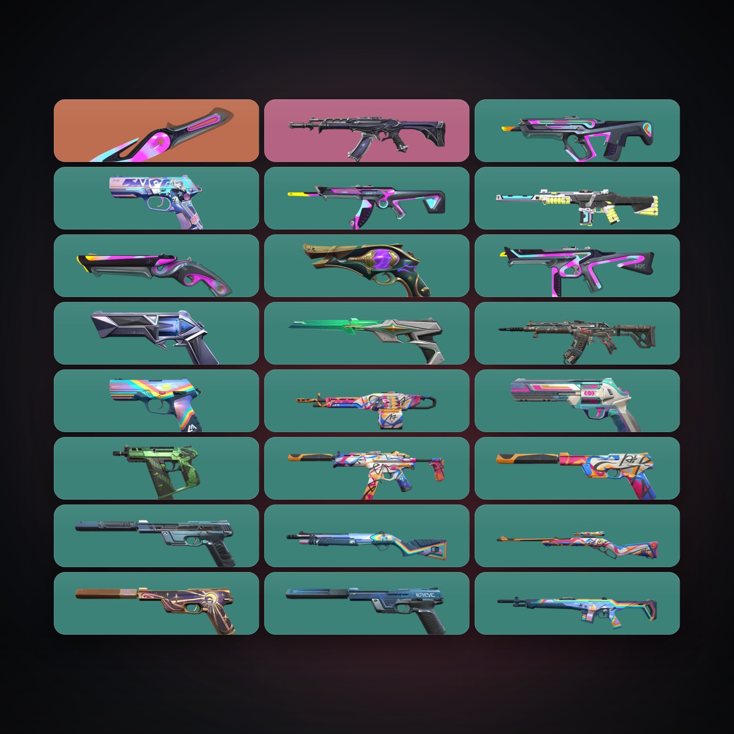 EU Gold 1 locker — 1 knives, 24 skins, lvl 233 — HabibiAccounts