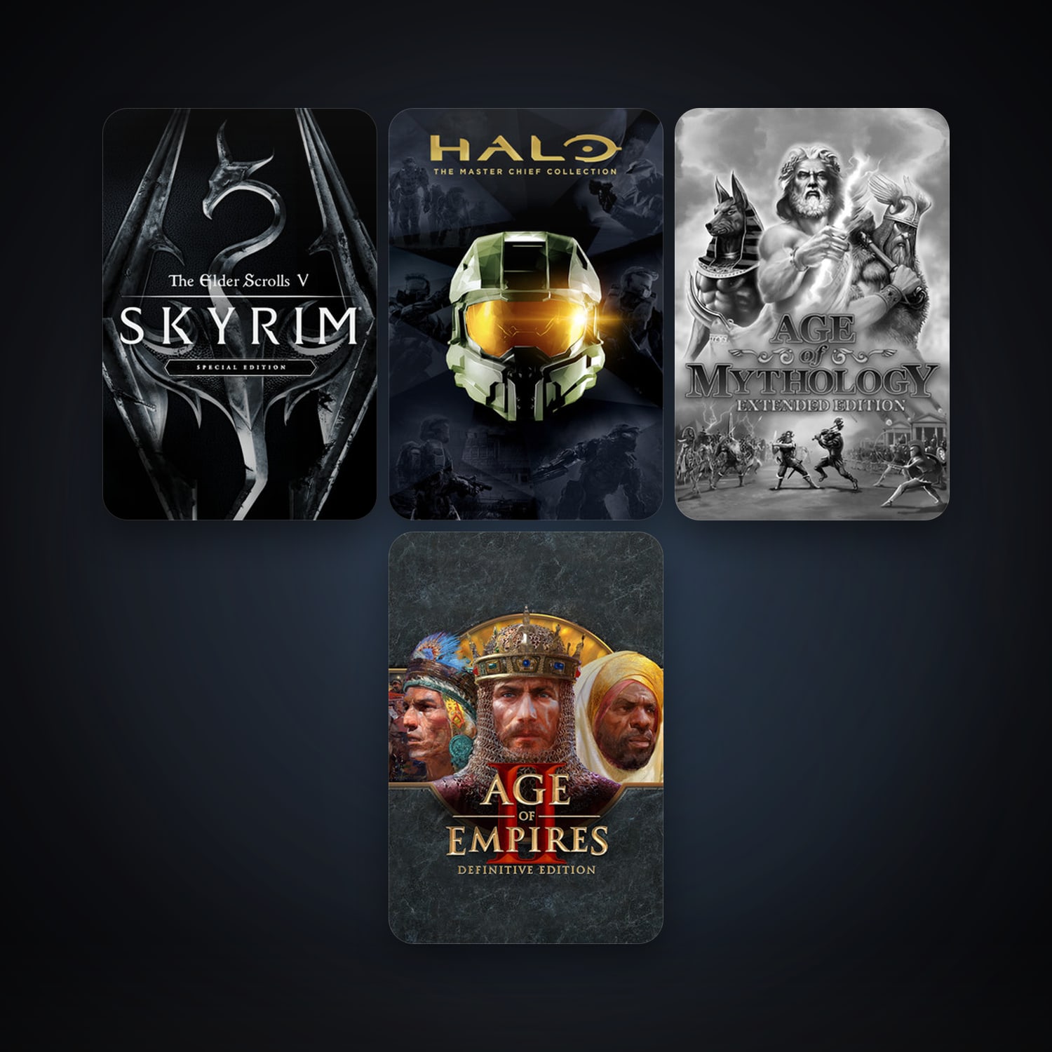 Age of Mythology: Extended Edition + The Elder Scrolls V: Skyrim Special Edition, 7 games, clean — HabibiAccounts