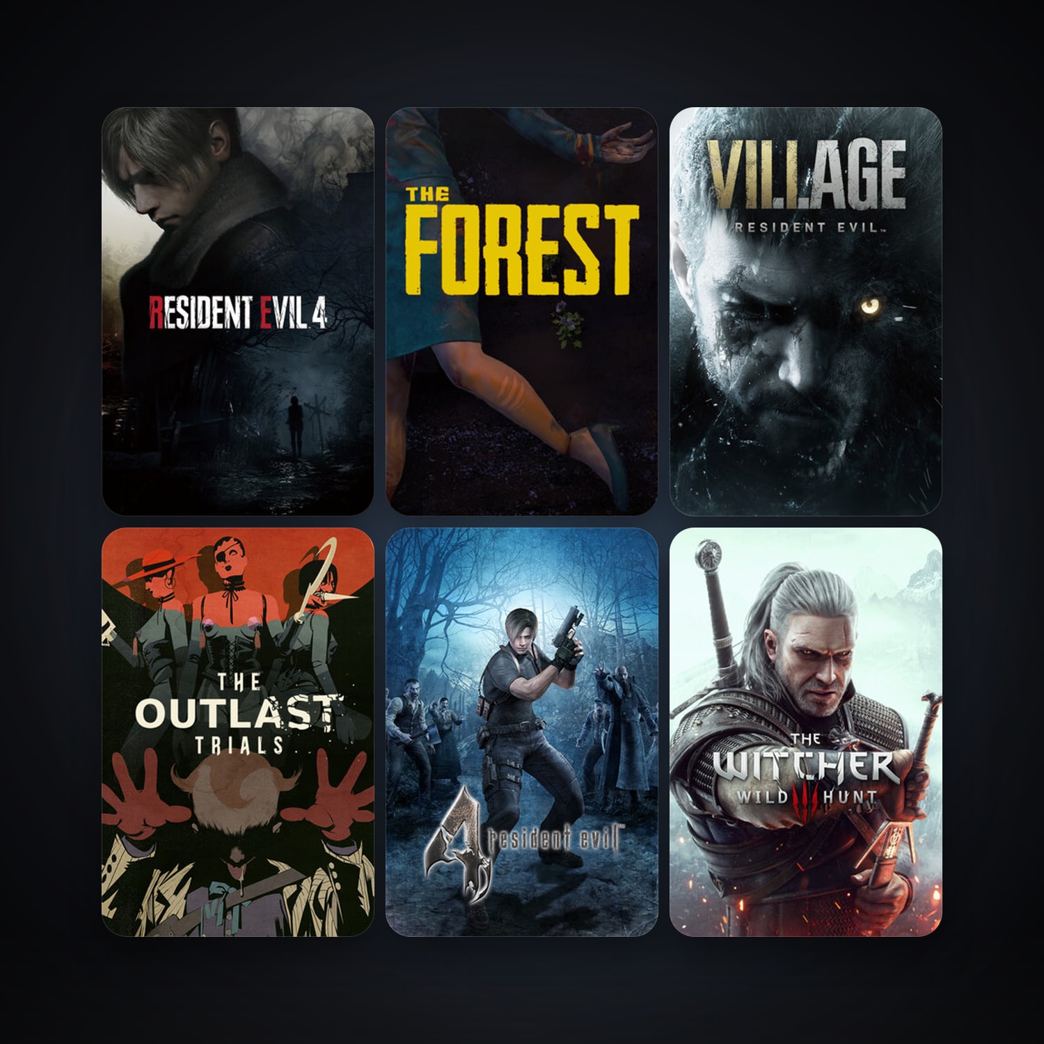 The Forest + resident evil 4 (2005), 64 games, clean — HabibiAccounts