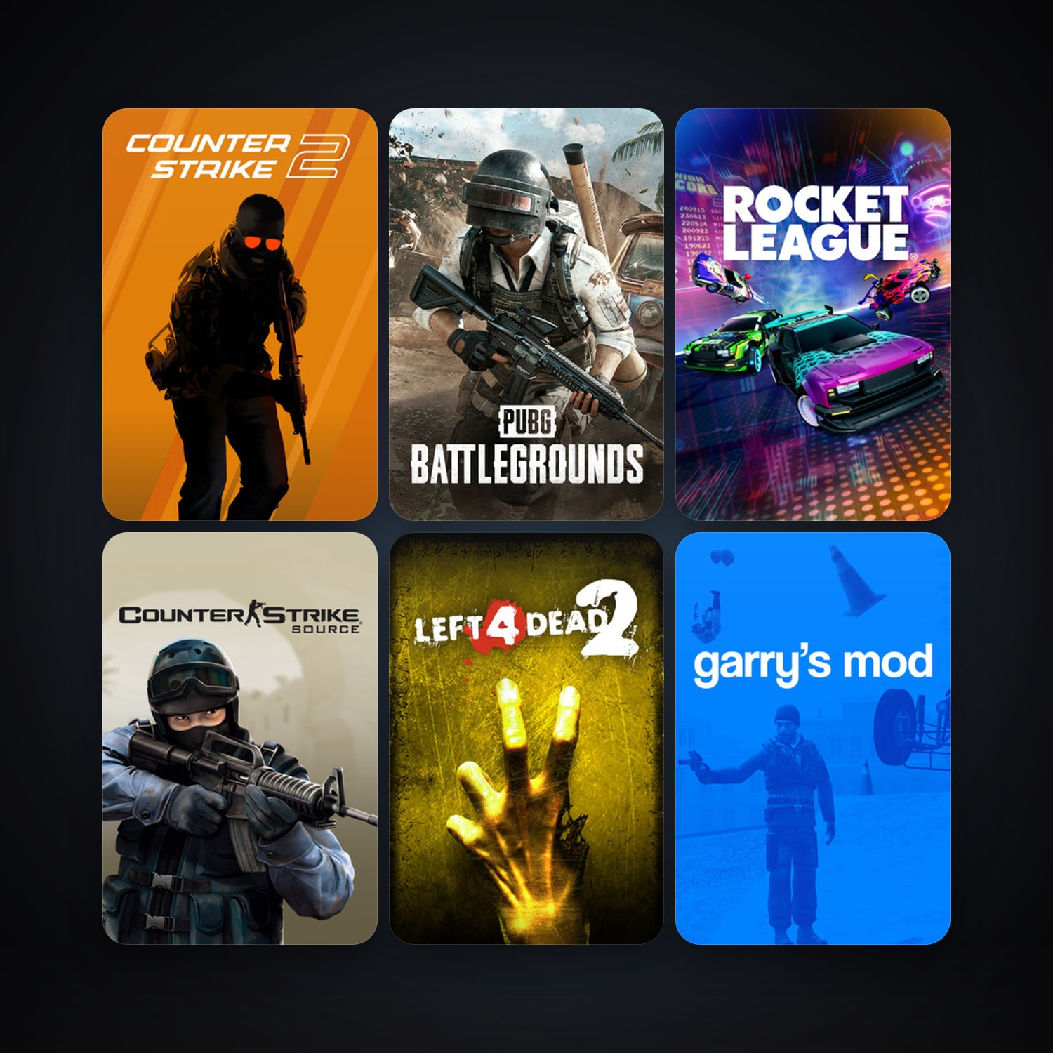 Counter-Strike: Source + Left 4 Dead 2, 34 games, Steam 26, clean — HabibiAccounts