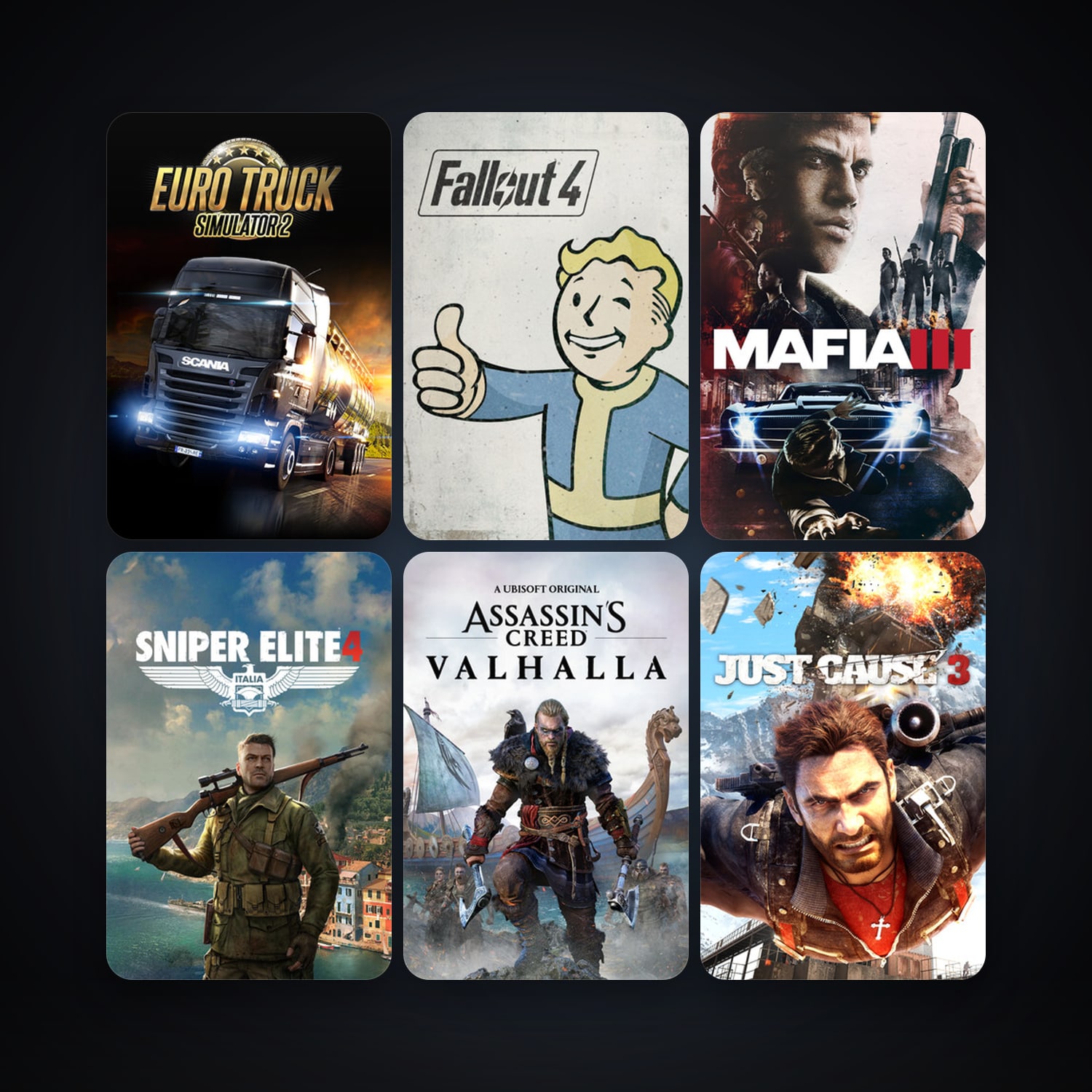 Tomb Raider + Just Cause 3, 36 games, clean — HabibiAccounts