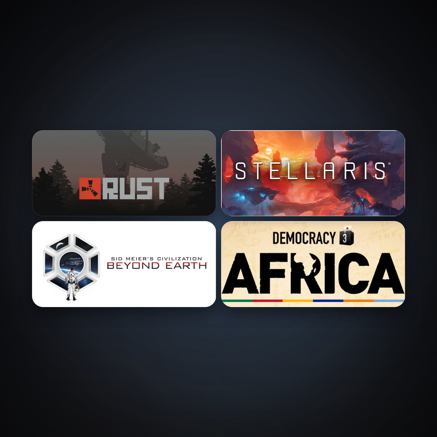 Sid Meier's Civilization: Beyond Earth + Rust, 7 games, clean — HabibiAccounts