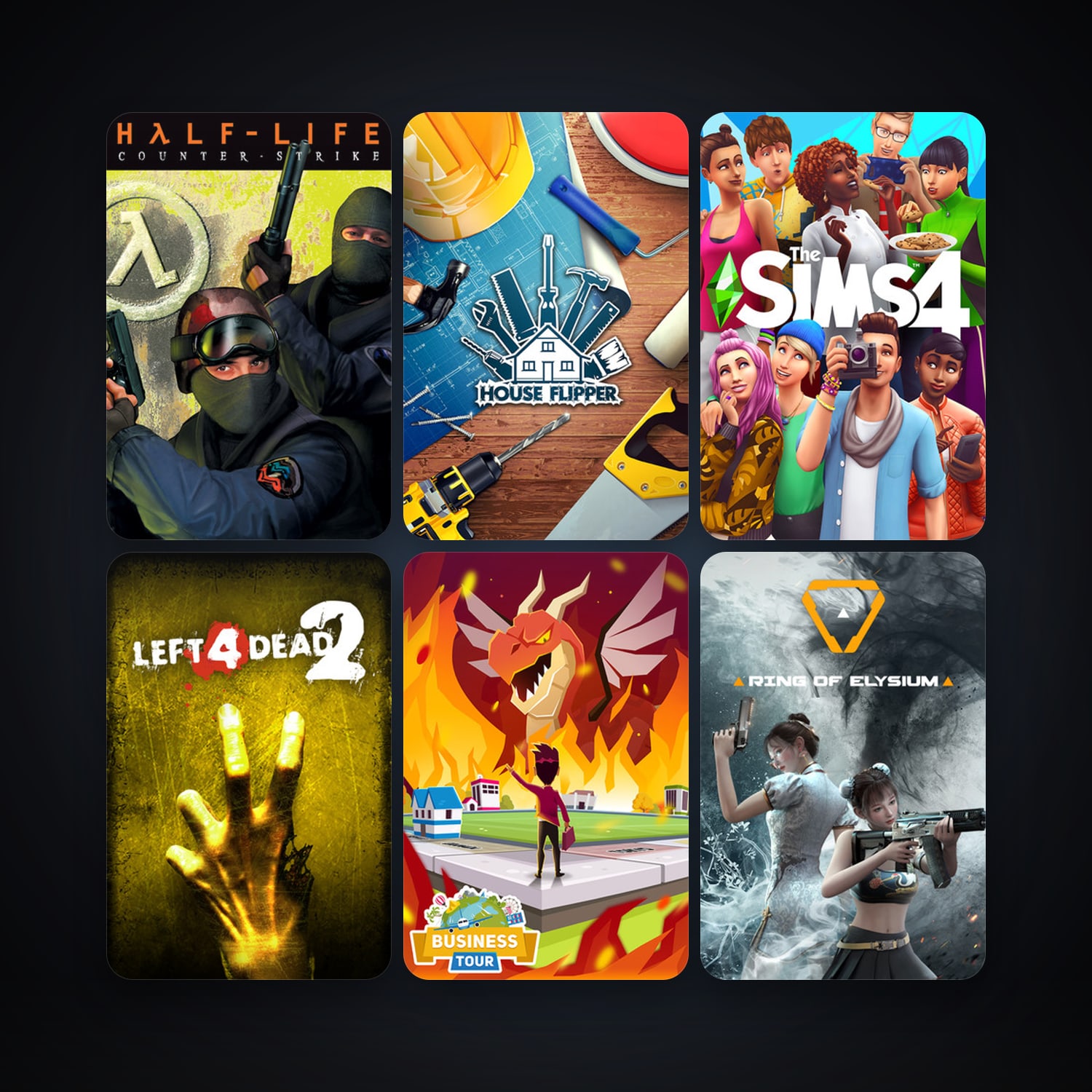 Counter-Strike + Left 4 Dead 2, 19 games, clean — HabibiAccounts