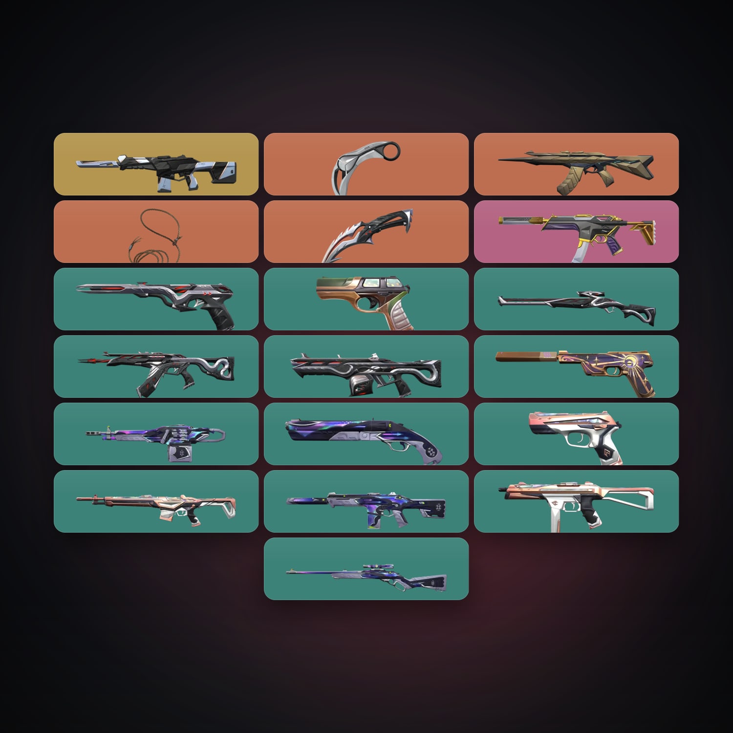 NA Silver 1 locker — 3 knives, 19 skins, lvl 106 — HabibiAccounts