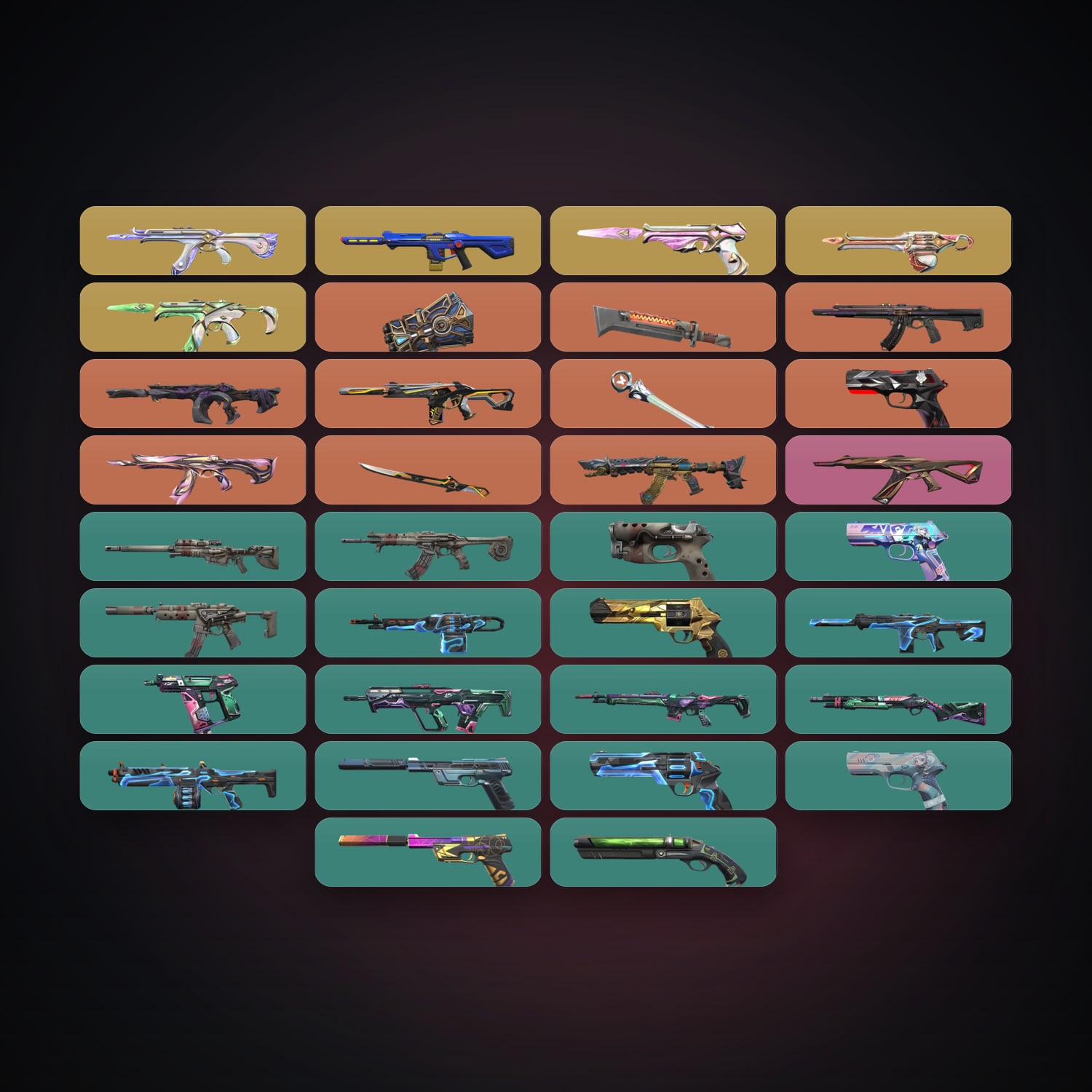 NA Silver 1 locker — 4 knives, 34 skins, lvl 157 — HabibiAccounts