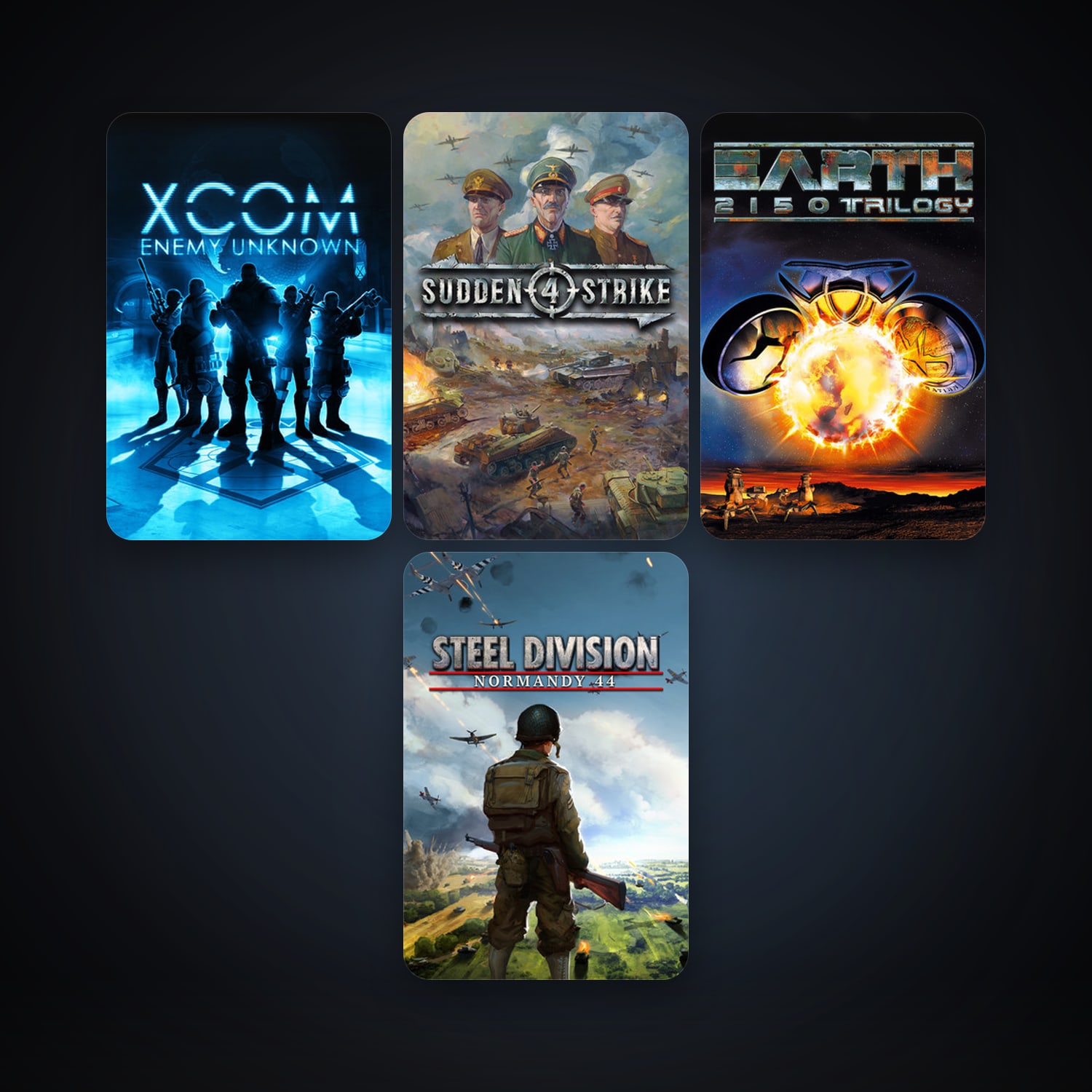 XCOM: Enemy Unknown + Earth 2150 Trilogy, 6 games, clean — HabibiAccounts