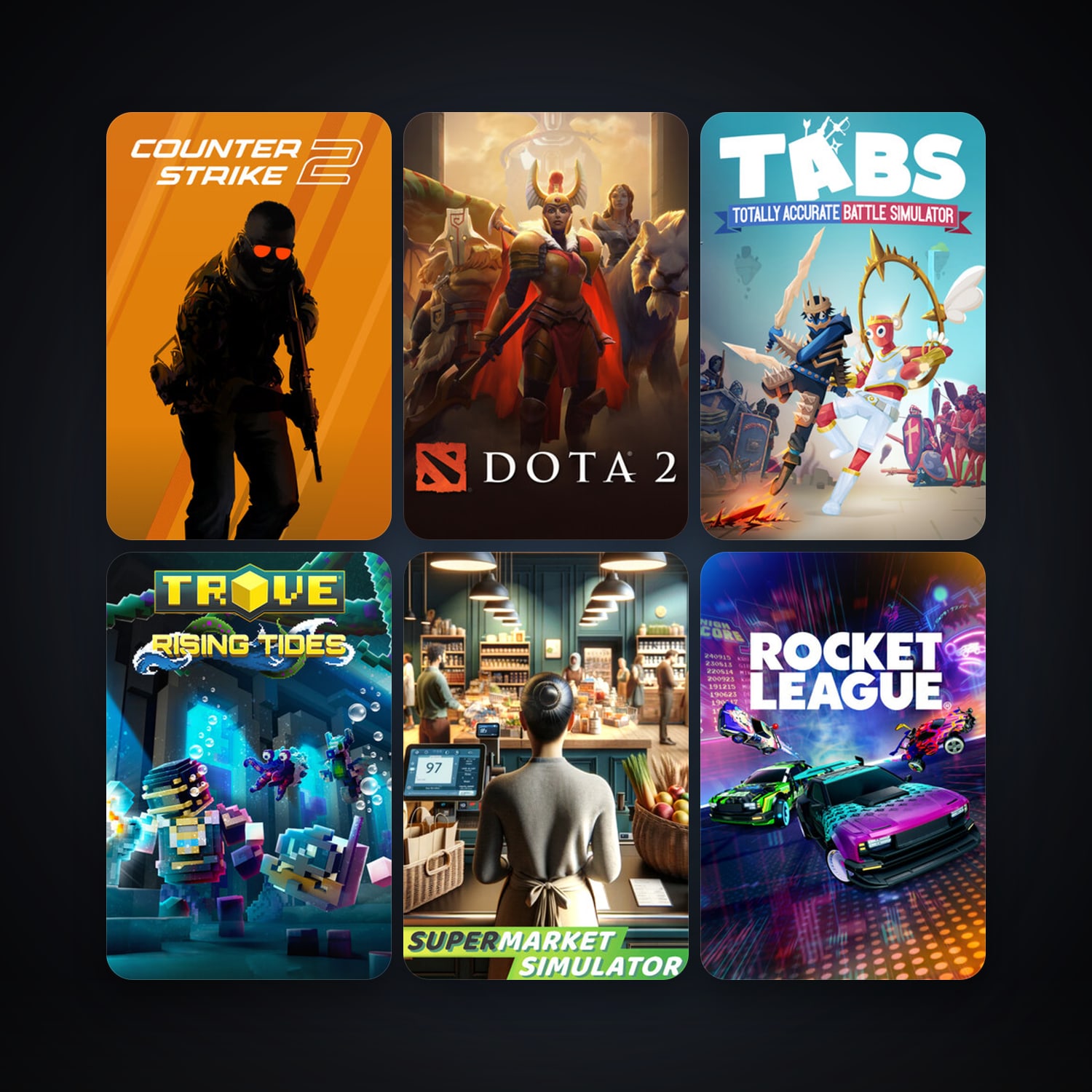 Dota 2 + CS2 Prime, 7 games, clean · 260916092 — HabibiAccounts