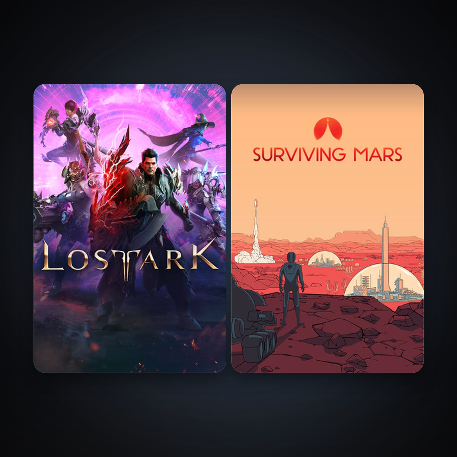 Surviving Mars + Lost Ark, 2 games, clean — HabibiAccounts