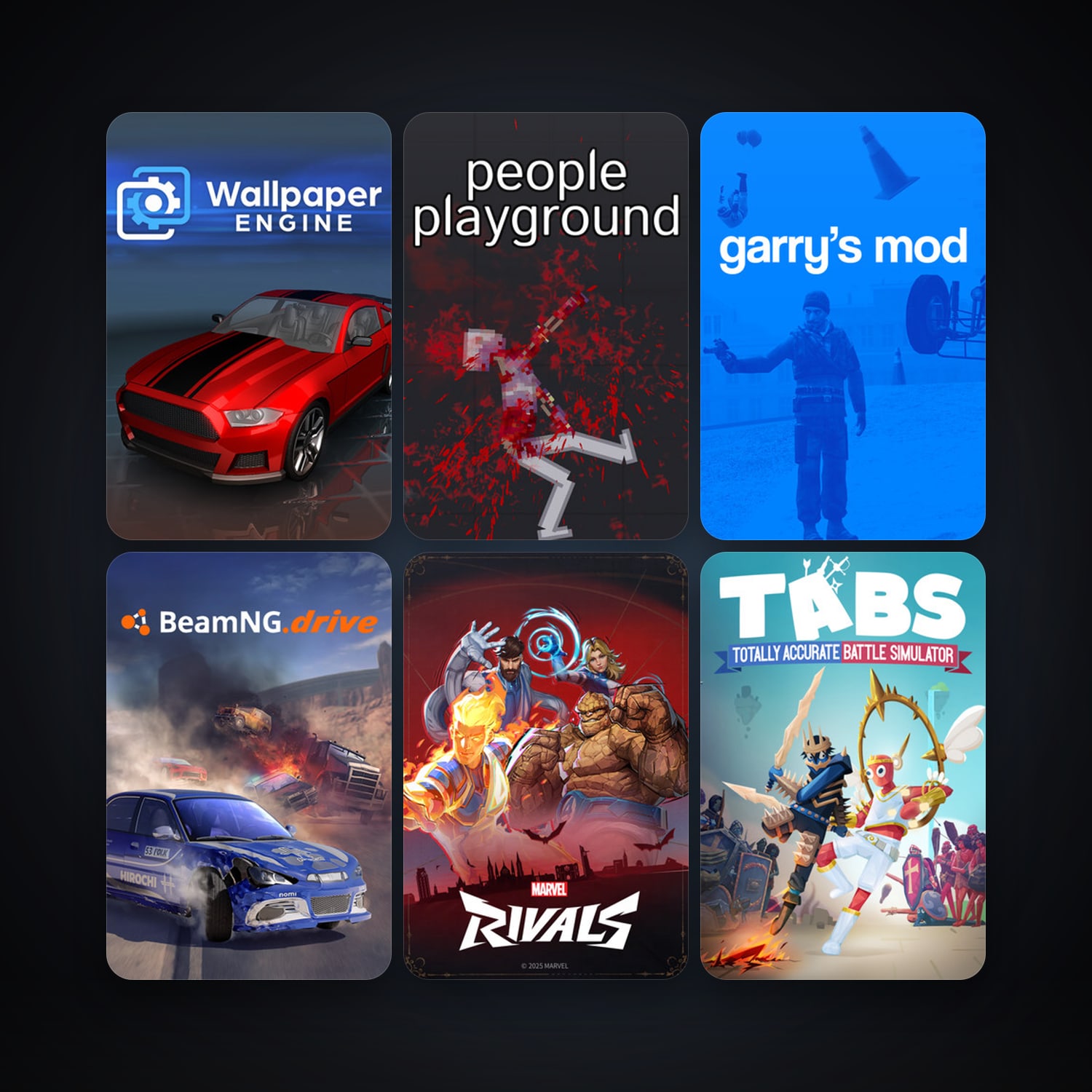 Garry's Mod + BeamNG.drive, 39 games, clean — HabibiAccounts