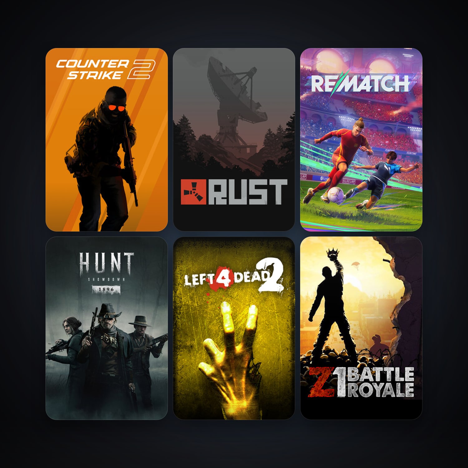 Left 4 Dead 2 + CS2 Prime, 312 games, Steam 24, clean — HabibiAccounts