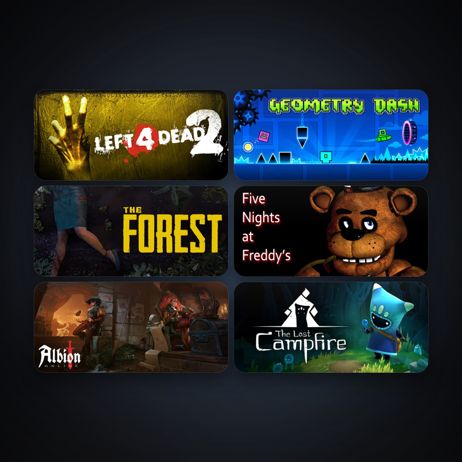 Left 4 Dead 2 + The Forest, 8 games, clean — HabibiAccounts
