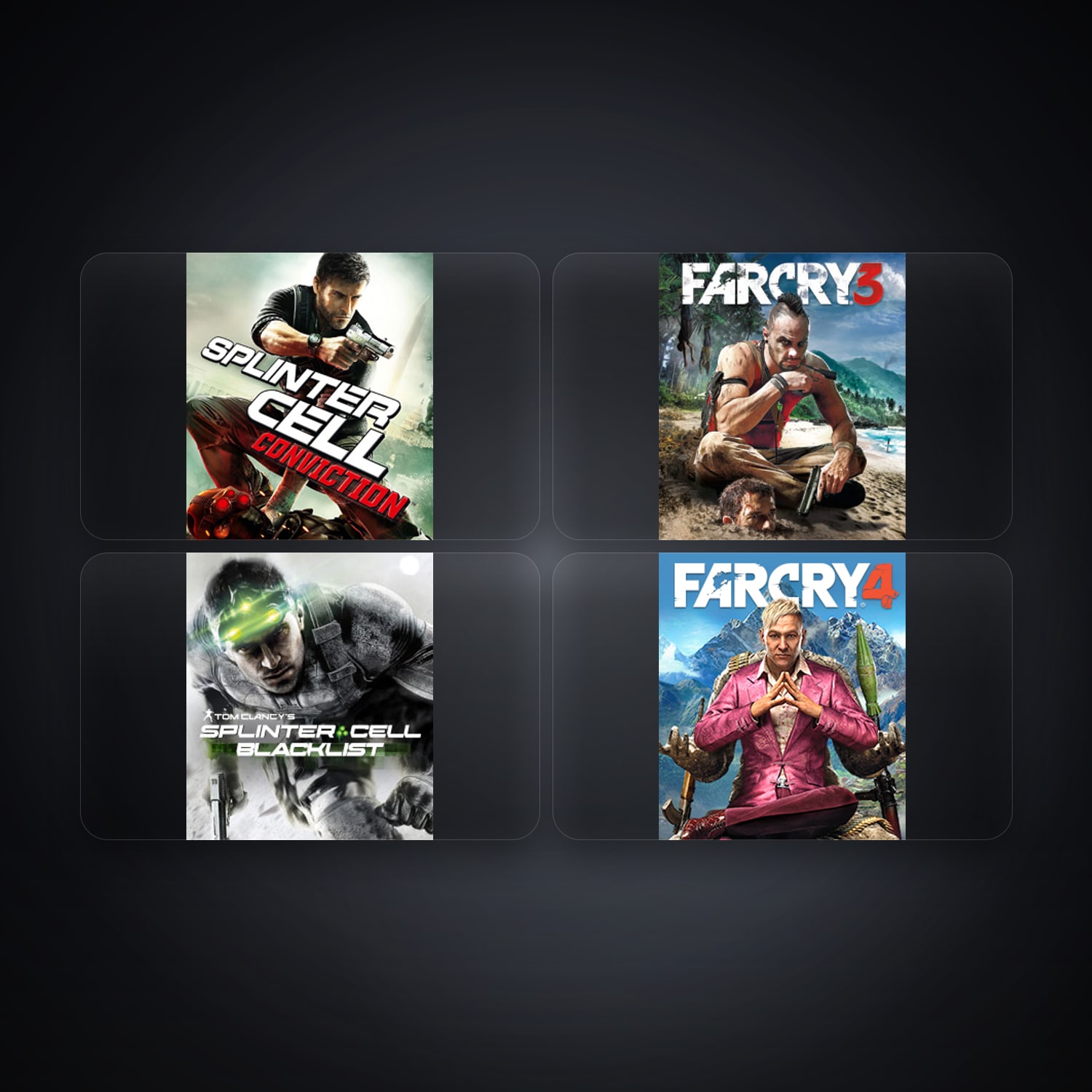 Ubisoft Tom Clancy's Splinter Cell Conviction + Far Cry 3 Deluxe Edition — FR — 5 games — HabibiAccounts