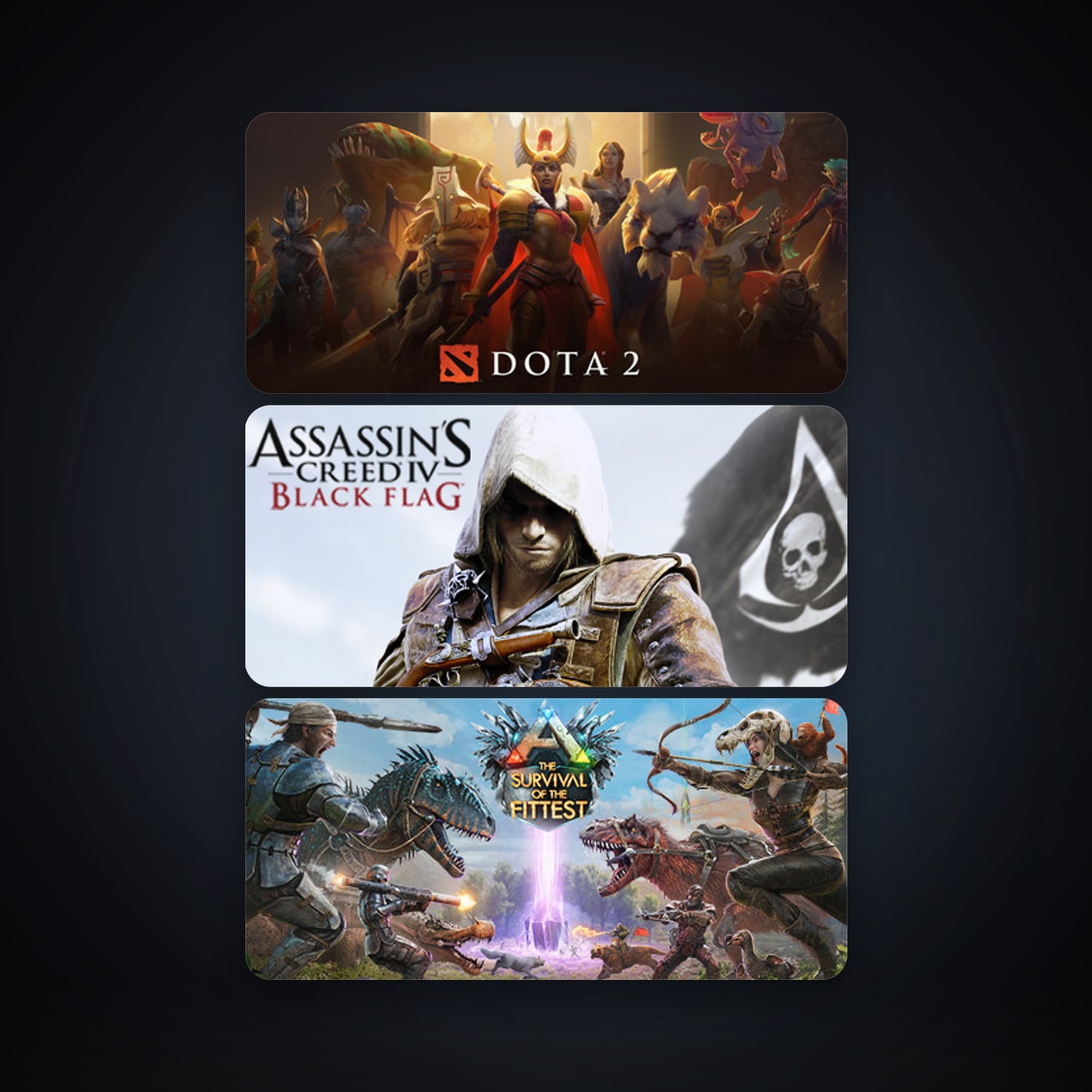 Dota 2 + Assassin’s Creed IV Black Flag, 6 games, clean — HabibiAccounts