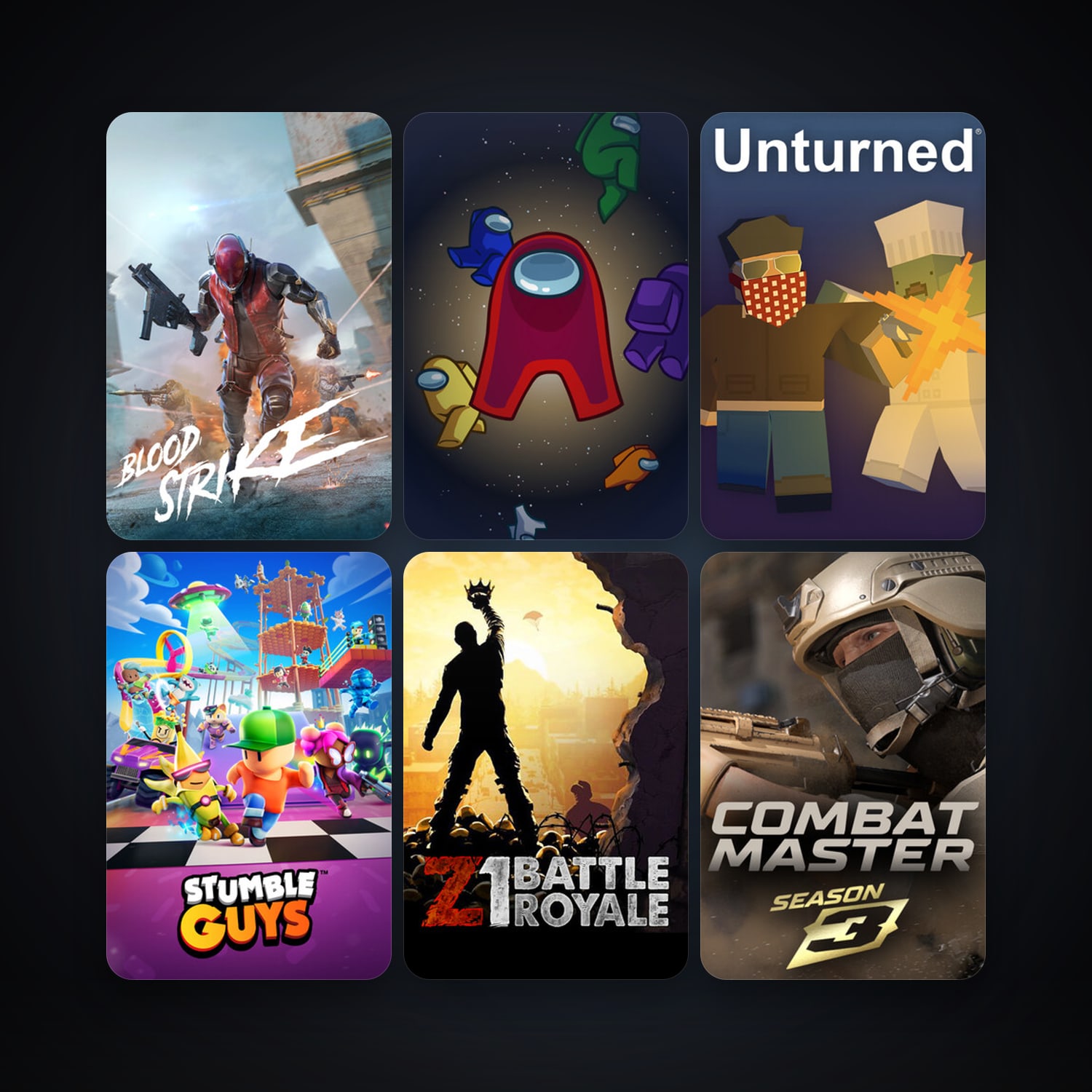 Unturned + Z1 Battle Royale, 14 games, clean — HabibiAccounts