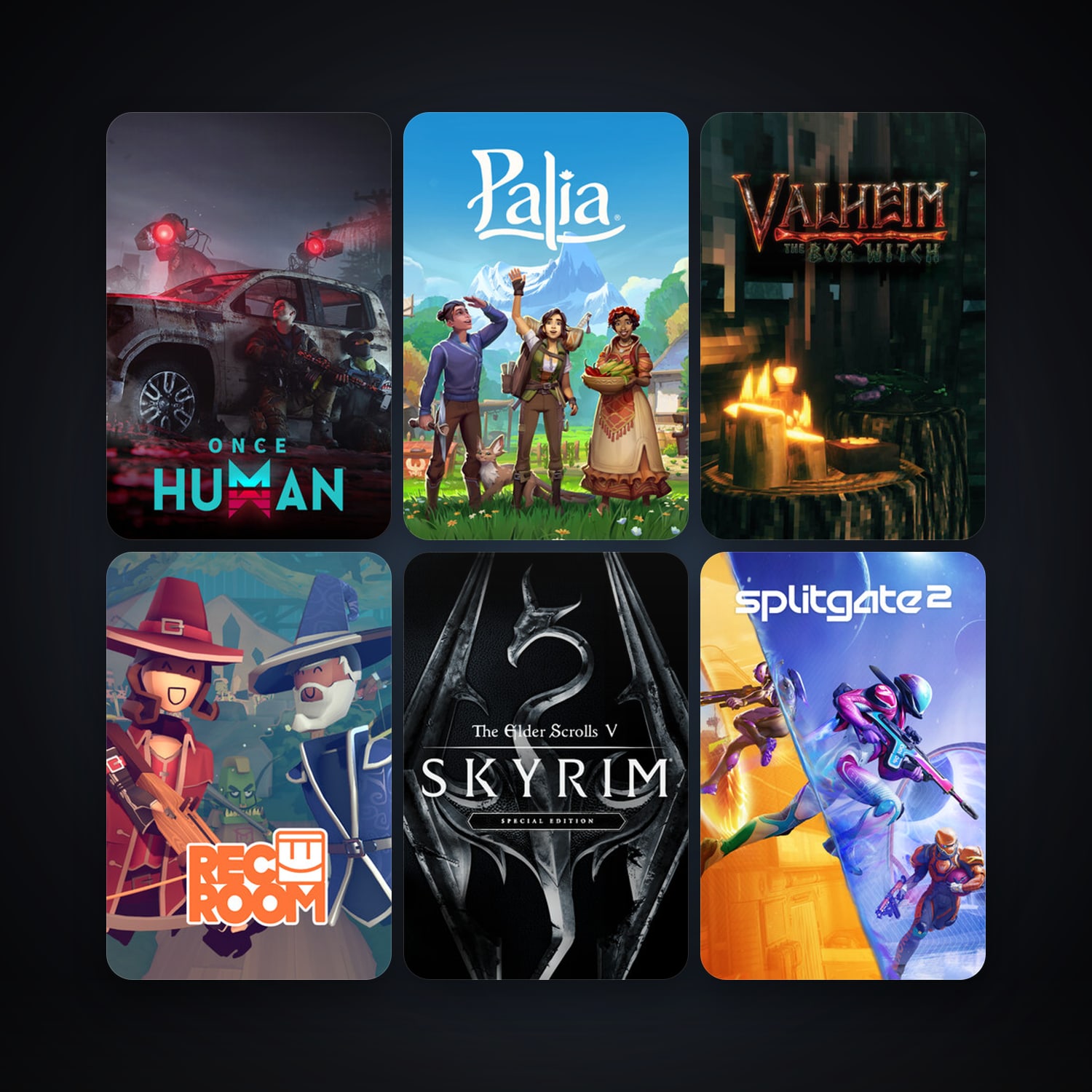 Rec Room + The Elder Scrolls V: Skyrim Special Edition, 13 games, clean — HabibiAccounts