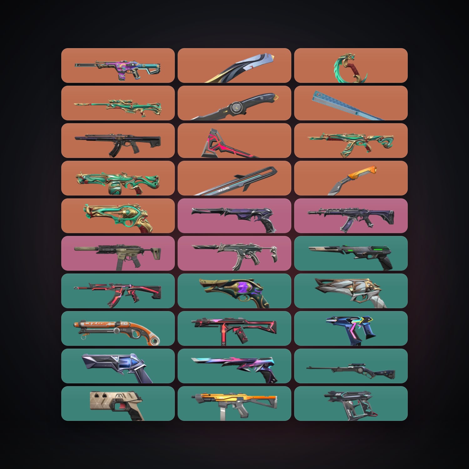 AP Silver 3 locker — 7 knives, 104 skins, lvl 419 — HabibiAccounts