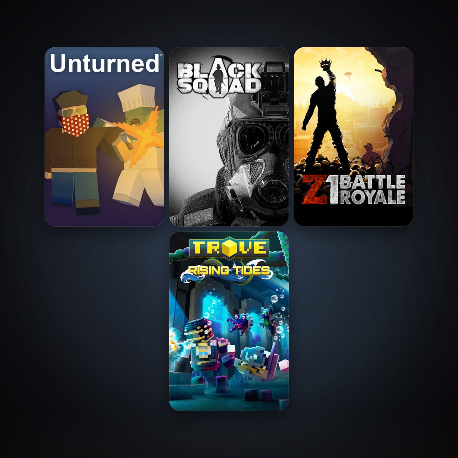 Trove + Unturned, 6 games, clean — HabibiAccounts