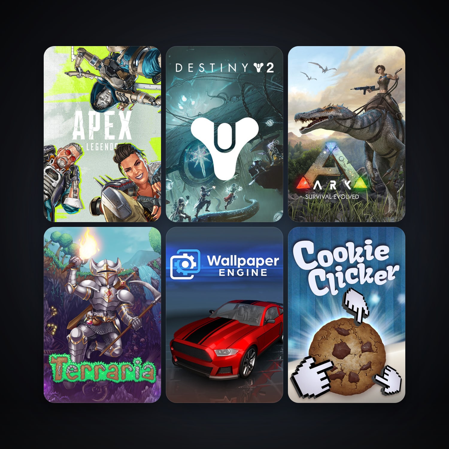 Terraria + ARK: Survival Evolved, 69 games, clean — HabibiAccounts
