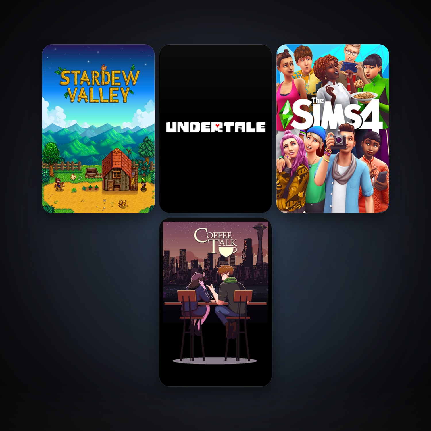 Undertale + Stardew Valley, 4 games, clean — HabibiAccounts