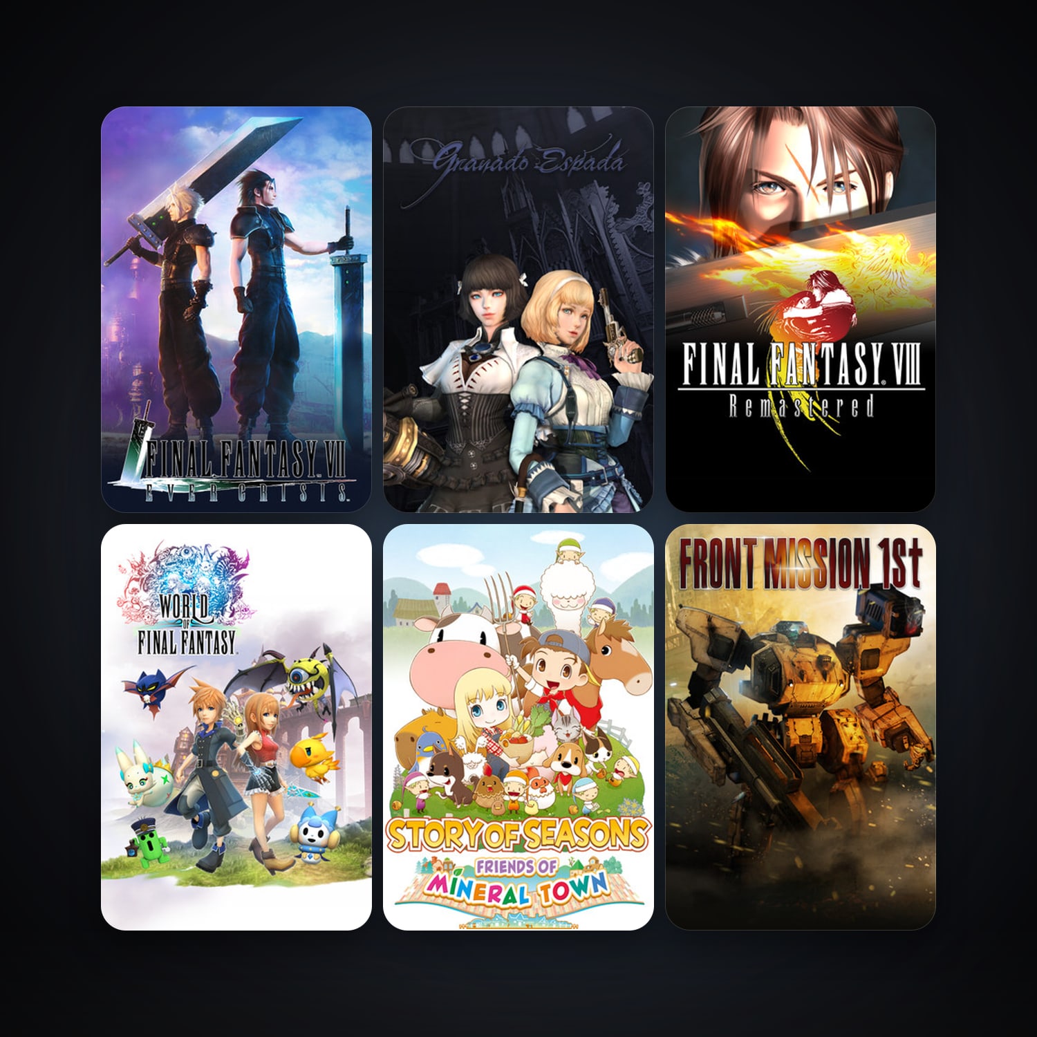 WORLD OF FINAL FANTASY + FINAL FANTASY XII THE ZODIAC AGE, 34 games, clean — HabibiAccounts