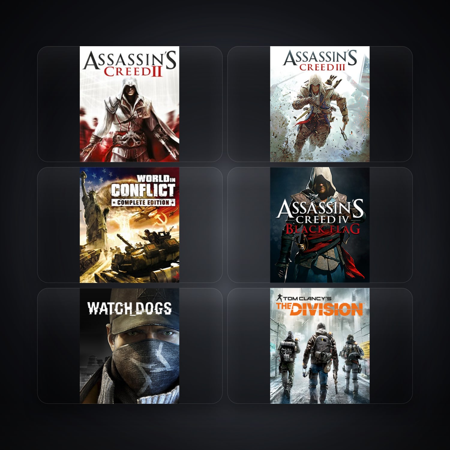 Ubisoft Assassin's Creed II + Assassin's Creed III — ID — 10 games — HabibiAccounts