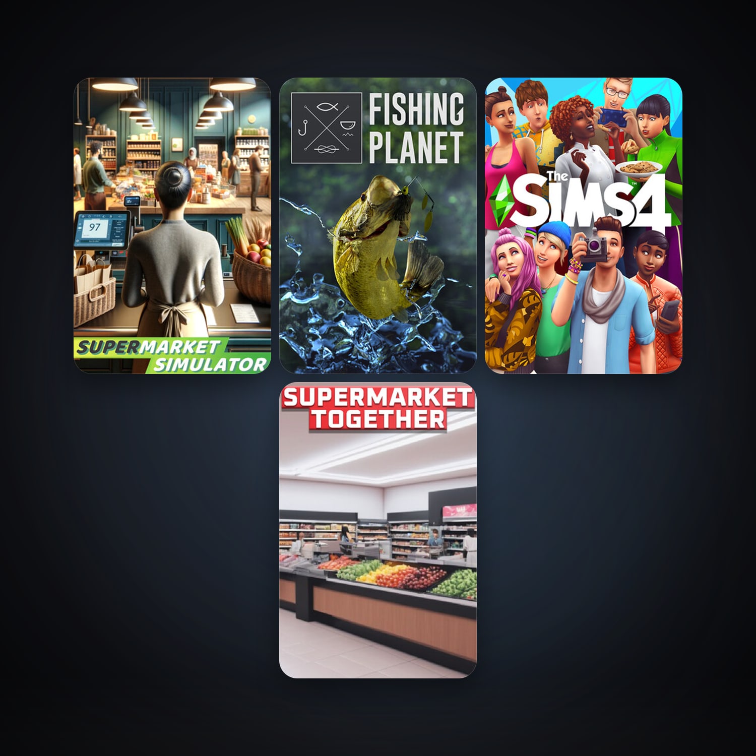 Fishing Planet + The Sims 4, 6 games, clean — HabibiAccounts