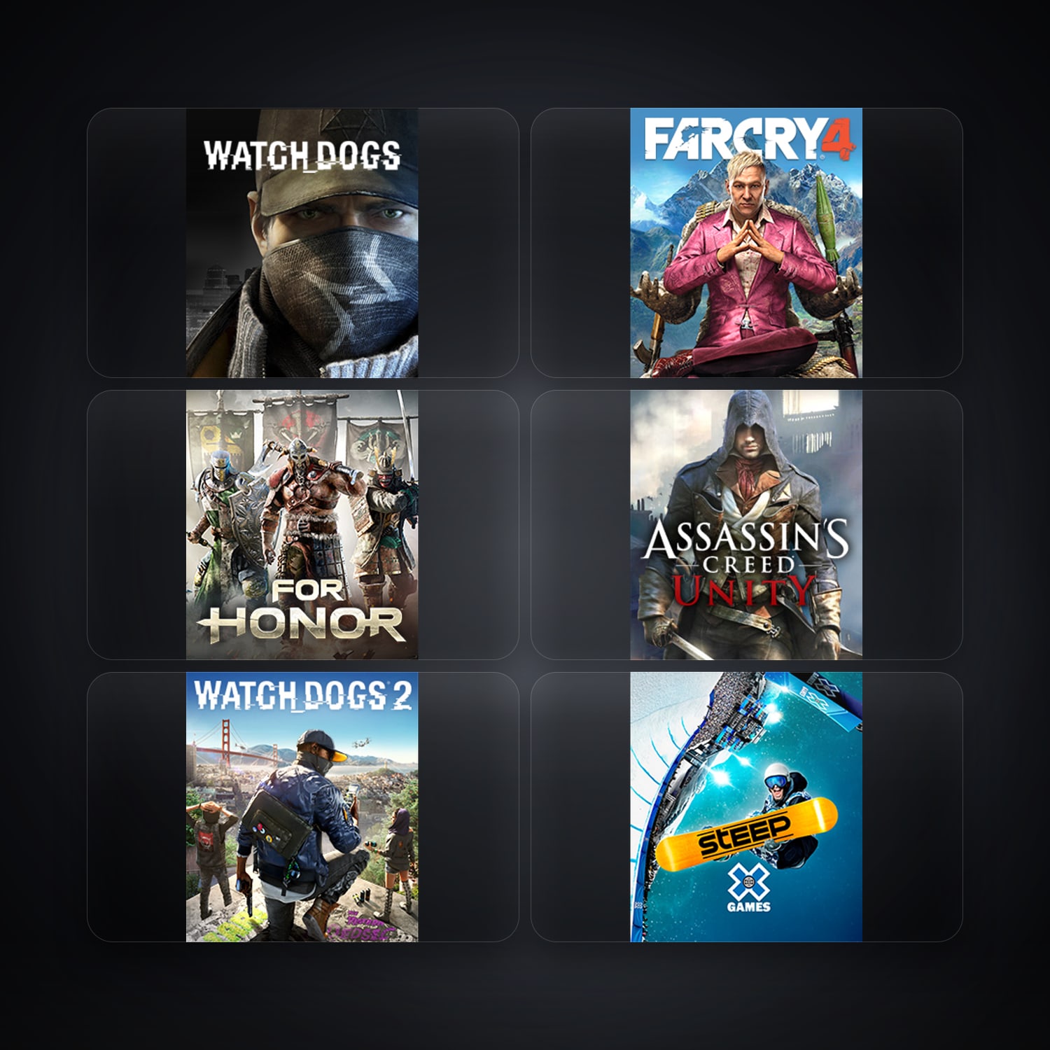 Ubisoft Watch_Dogs + Far Cry 4 — FR — 8 games — HabibiAccounts