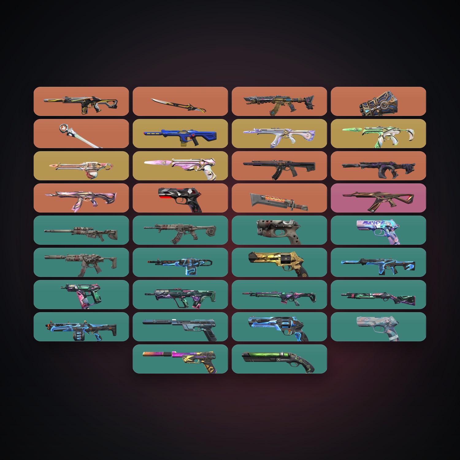 NA Silver 1 locker — 4 knives, 34 skins, lvl 157 — HabibiAccounts