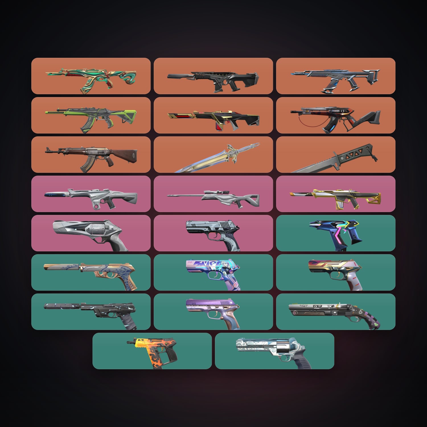NA Ascendant 1 locker — 2 knives, 23 skins, lvl 168 — HabibiAccounts