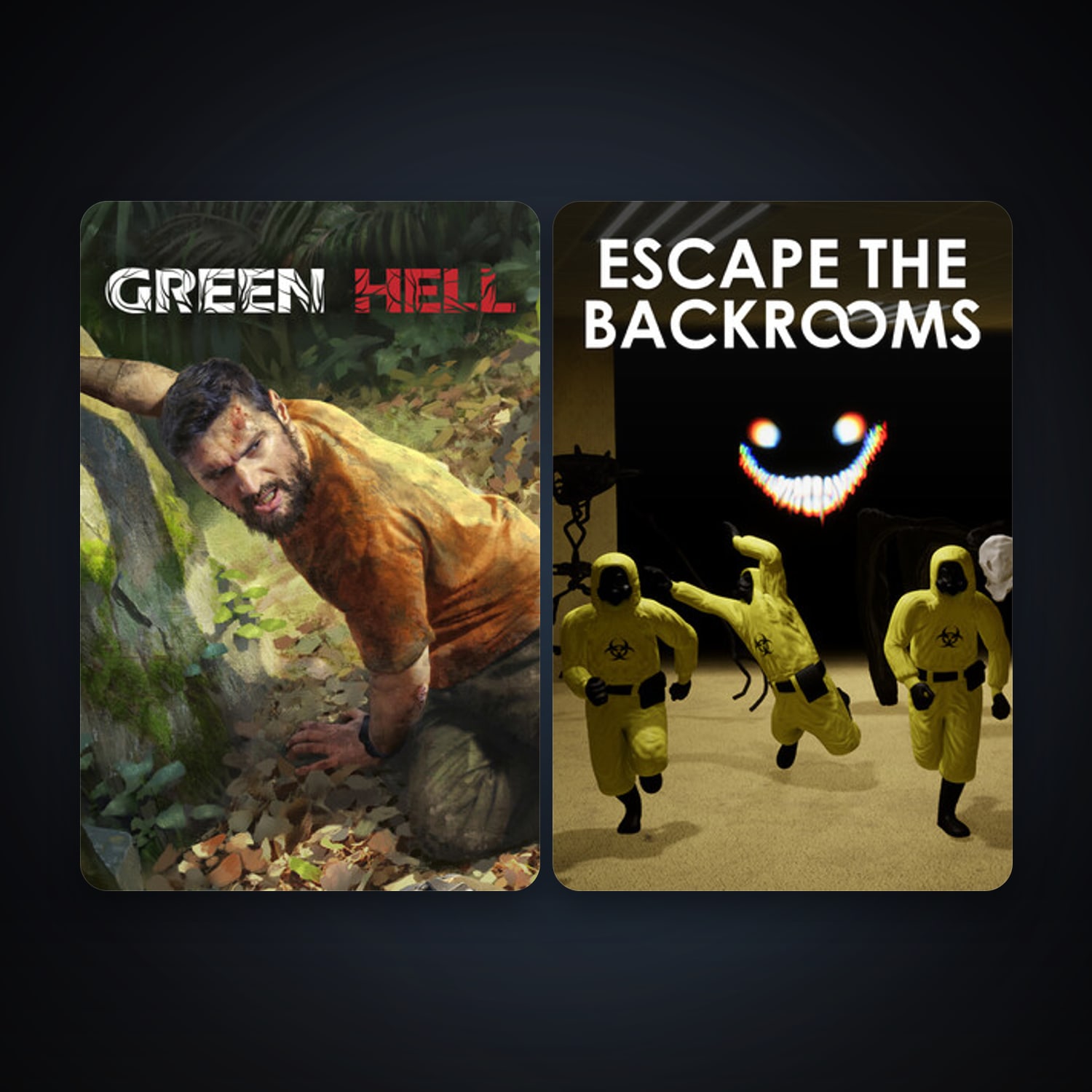 Green Hell + Escape the Backrooms, 5 games, clean — HabibiAccounts