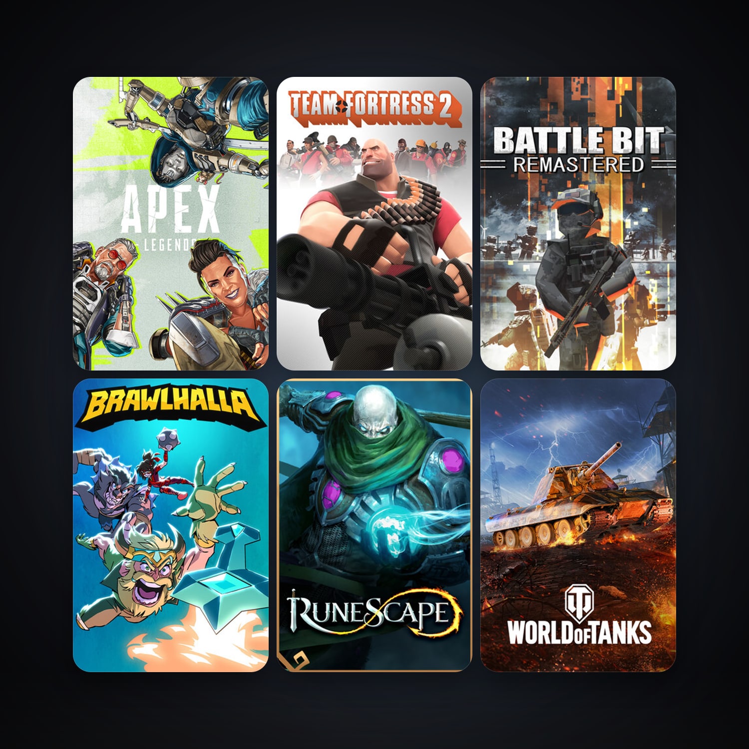 Team Fortress 2 + Brawlhalla, 43 games, clean — HabibiAccounts