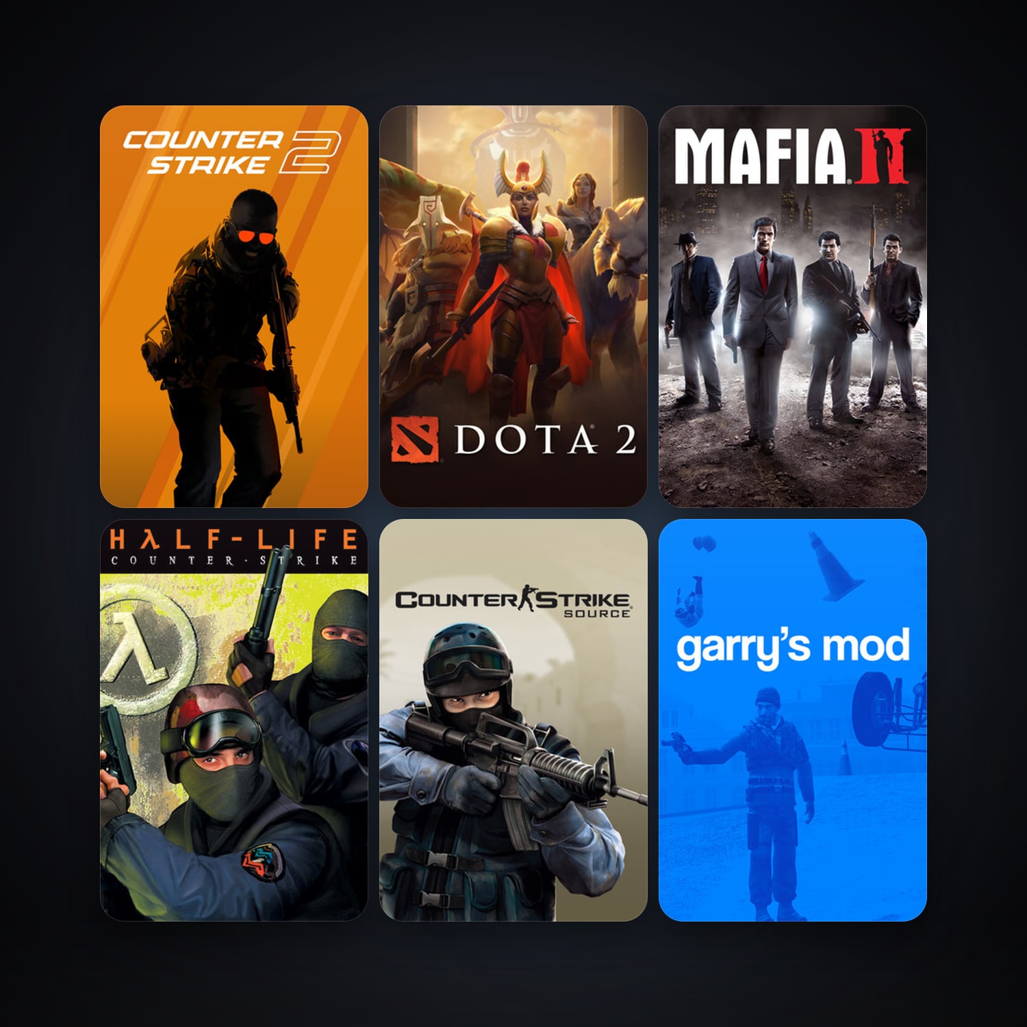 Counter-Strike + Counter-Strike: Source, 18 games, clean — HabibiAccounts