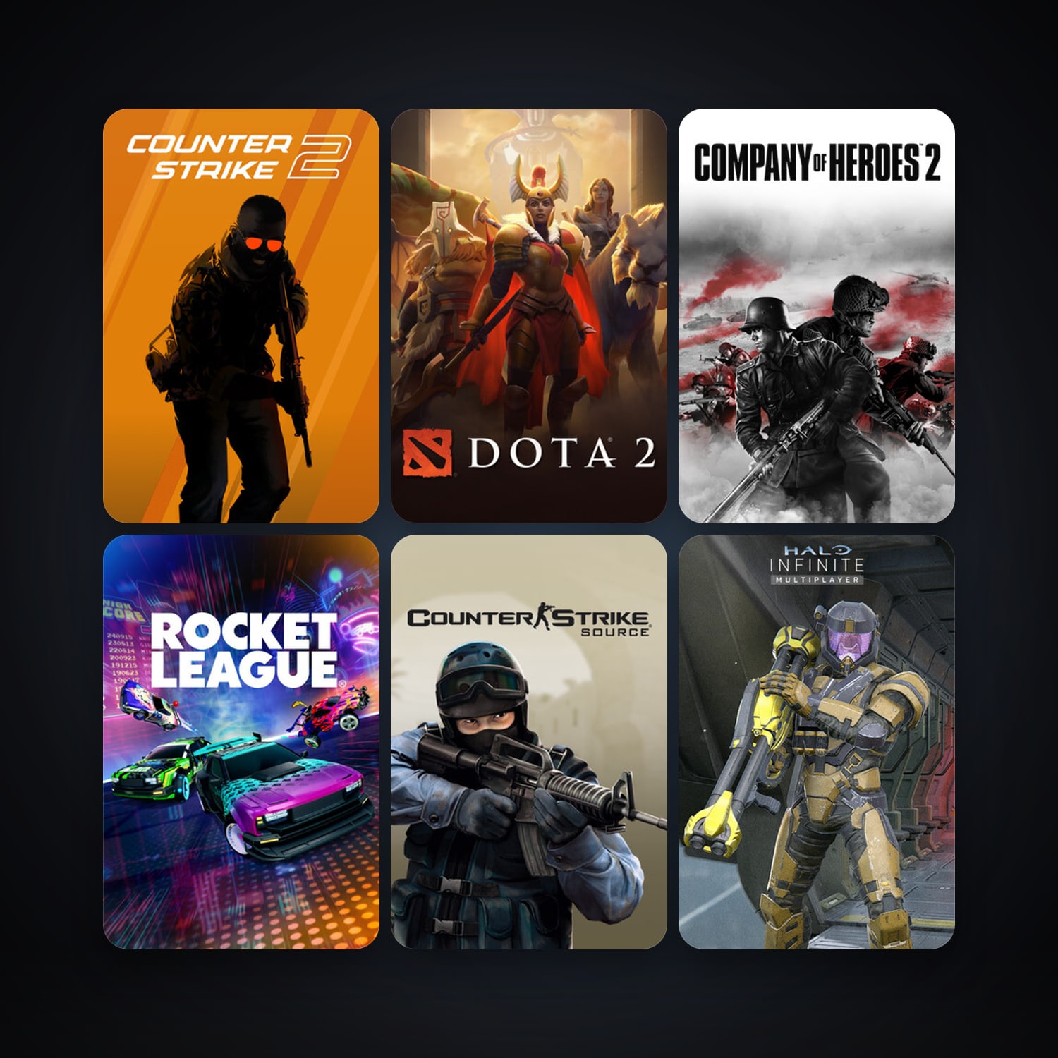 Counter-Strike: Source + Dota 2, 52 games, Steam 10, clean — HabibiAccounts