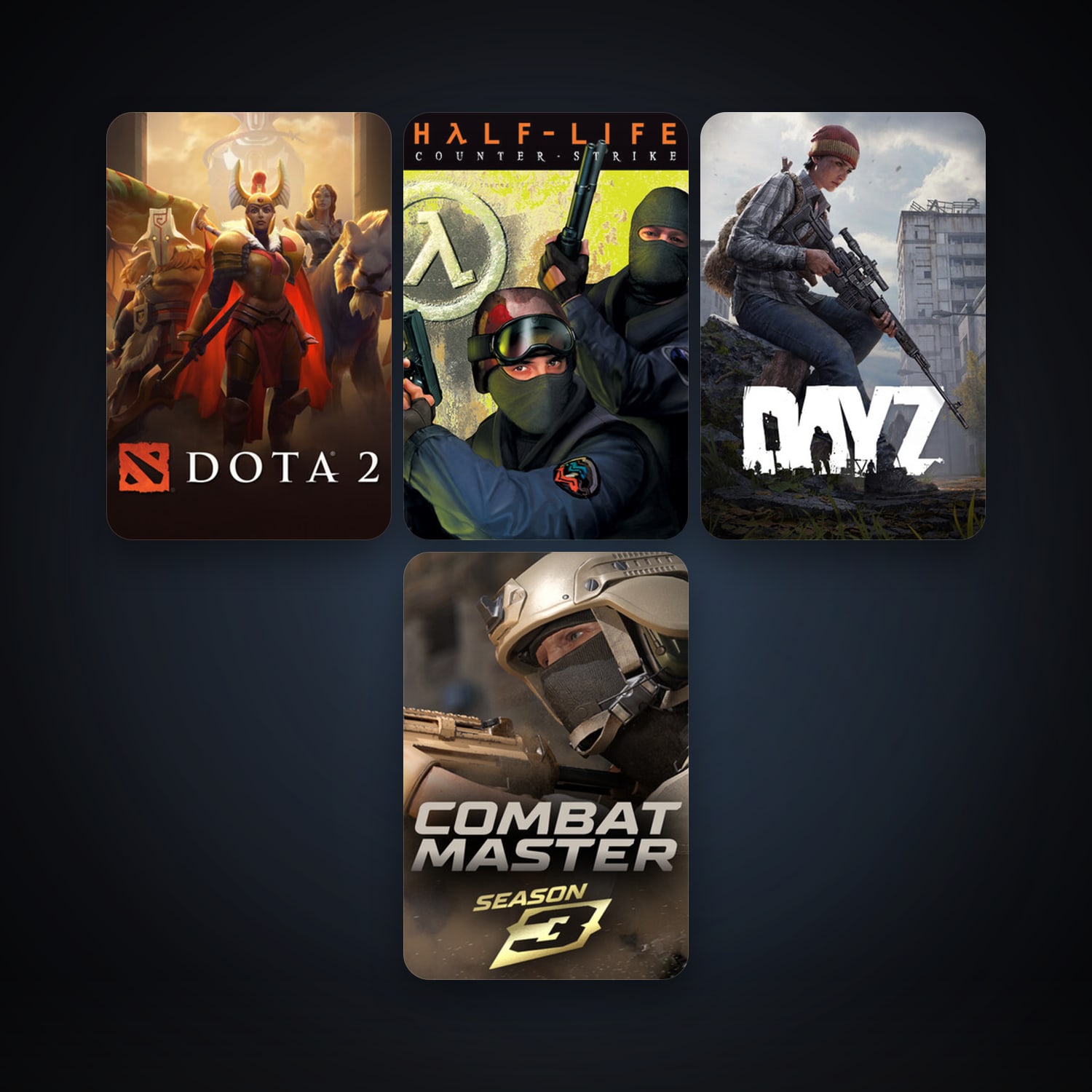 Counter-Strike + Dota 2, 12 games, clean — HabibiAccounts