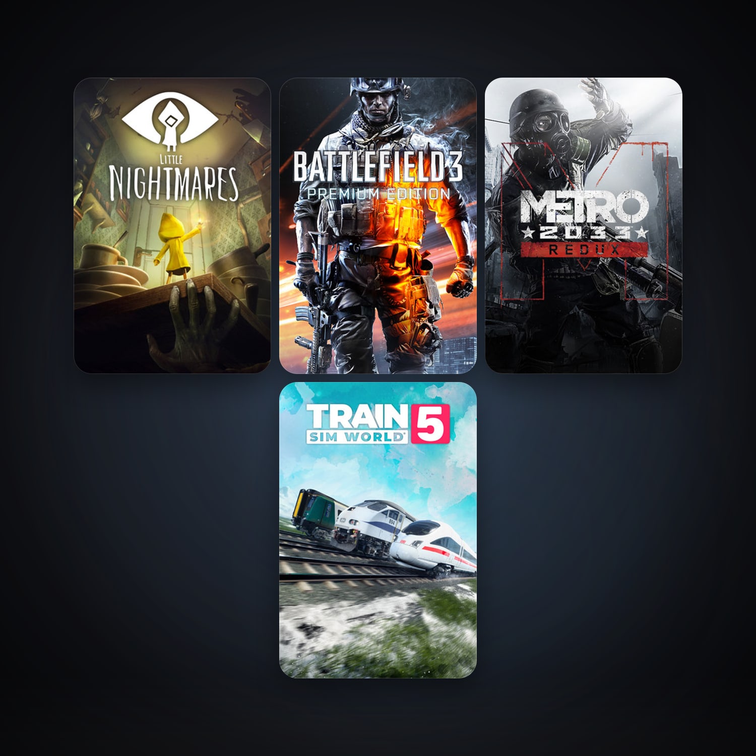 Metro 2033 Redux + Little Nightmares, 11 games, clean — HabibiAccounts