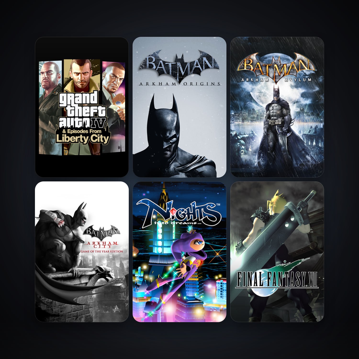 GTA IV + Batman: Arkham Asylum Game of the Year Edition, 10 games, clean — HabibiAccounts