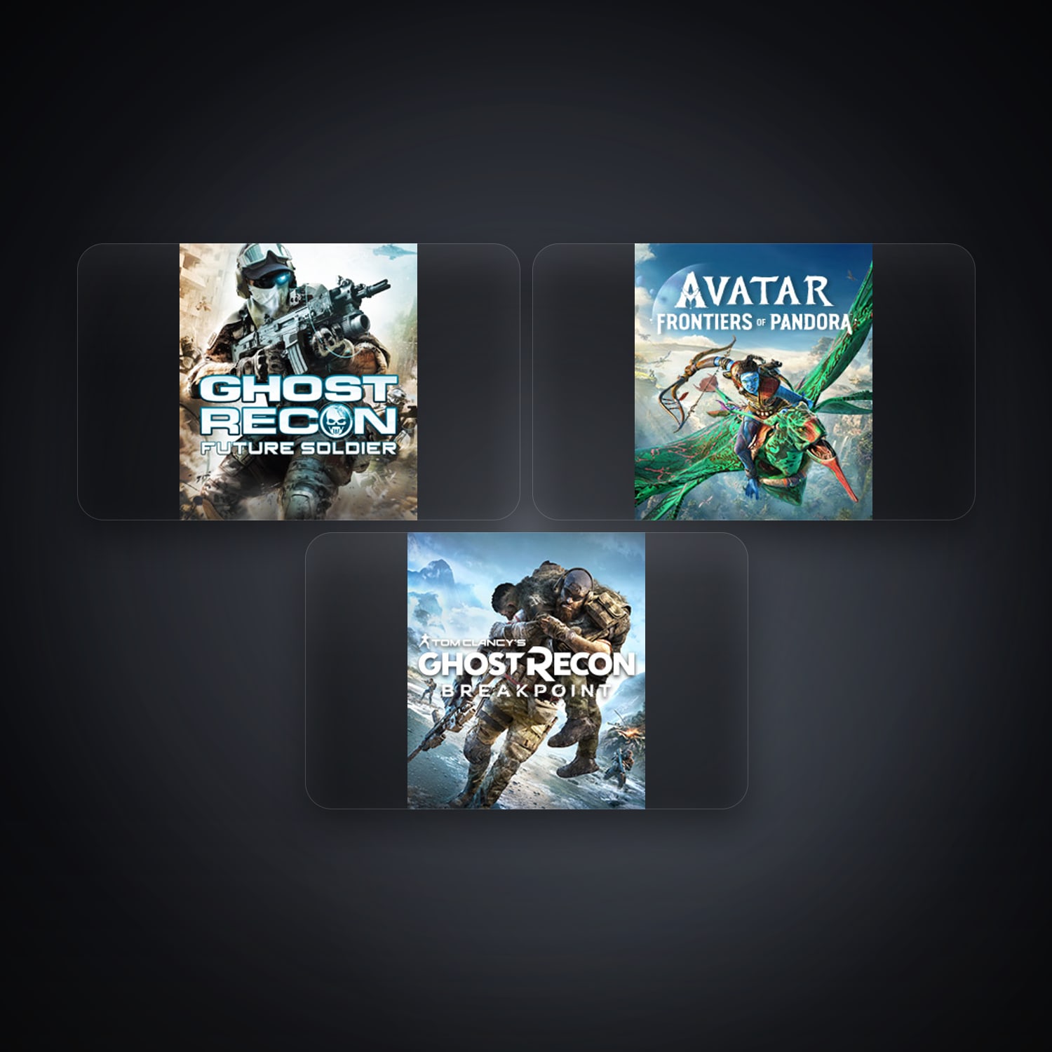 Ubisoft Tom Clancy's Ghost Recon Future Soldier + Avatar Frontiers of Pandora — ES — 3 games — HabibiAccounts