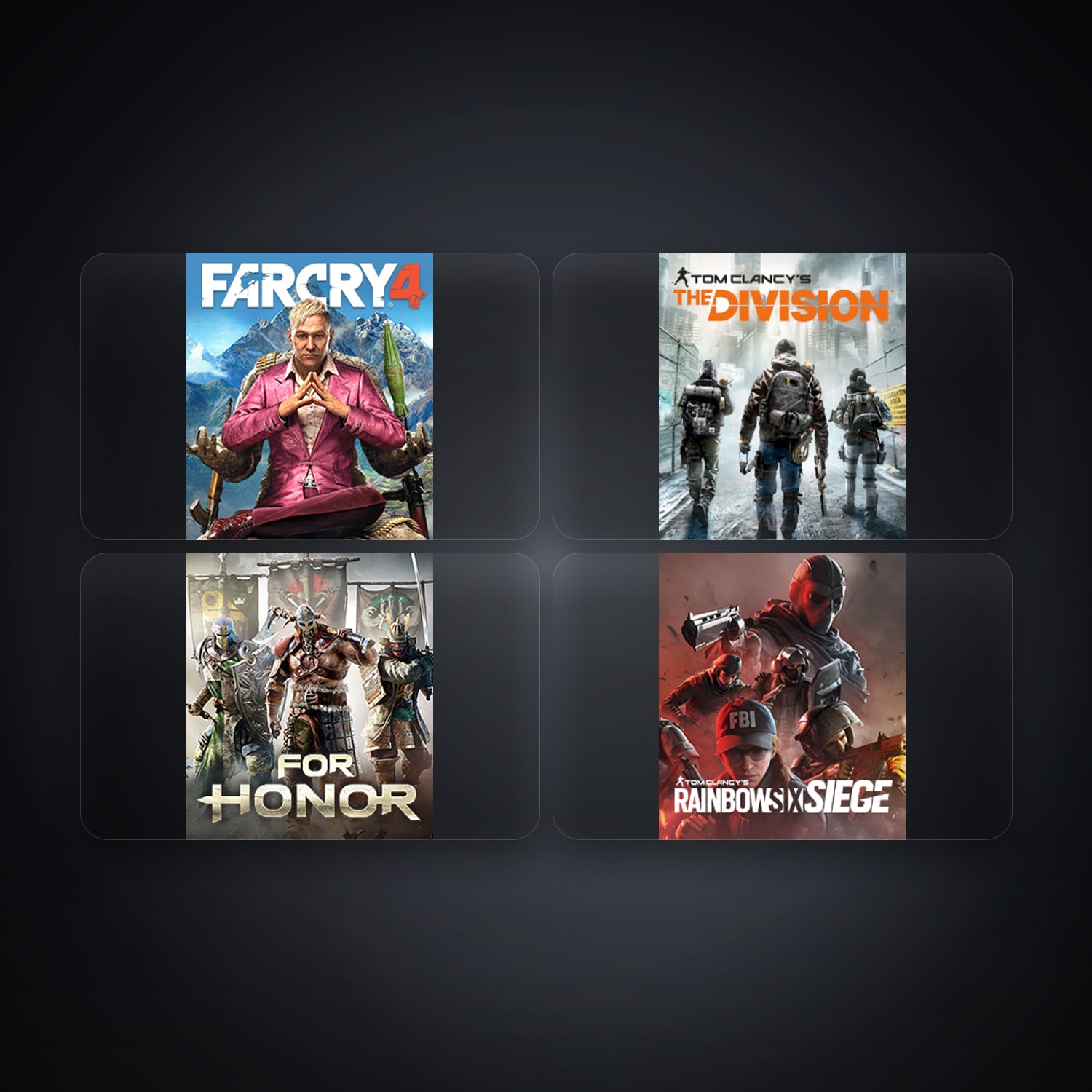 هالحساب يوبيسوفت فيه Far Cry 4 وTom Clancy's The Division، TR، 5 ألعاب — HabibiAccounts