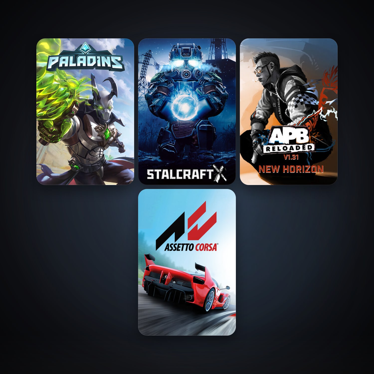 APB Reloaded + Assetto Corsa, 6 games, clean — HabibiAccounts