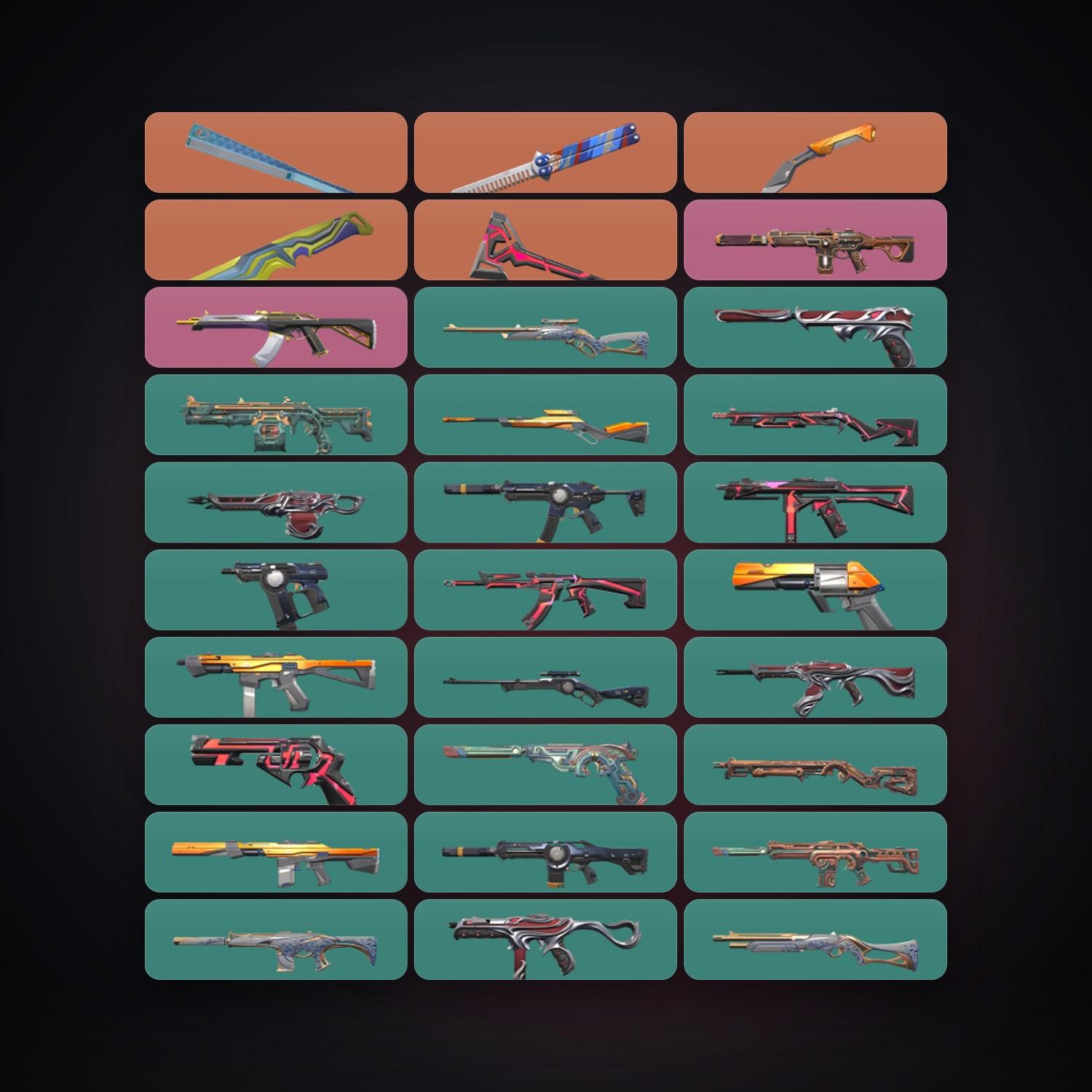 AP Gold 1 locker — 5 knives, 76 skins, lvl 109 — HabibiAccounts