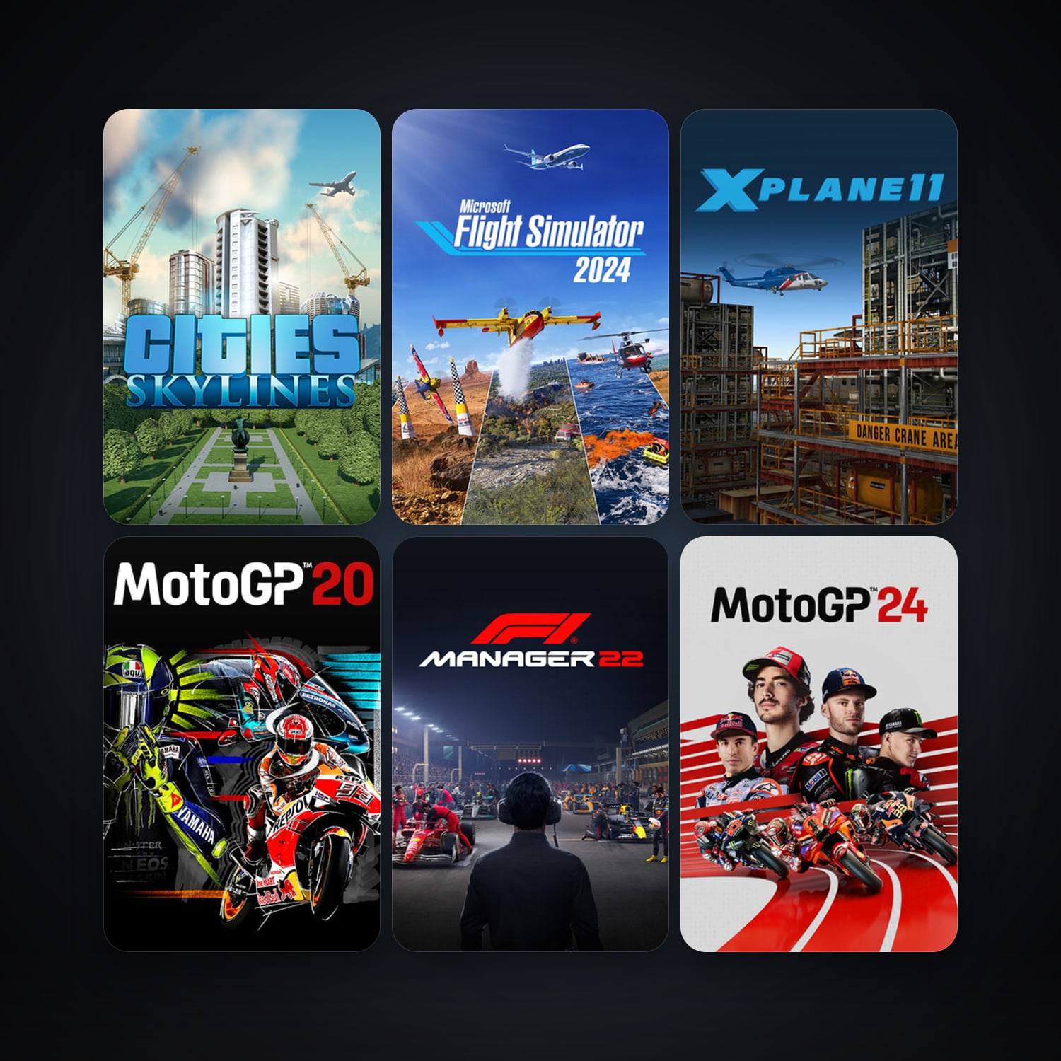Cities: Skylines + X-Plane 11, 27 games, clean — HabibiAccounts