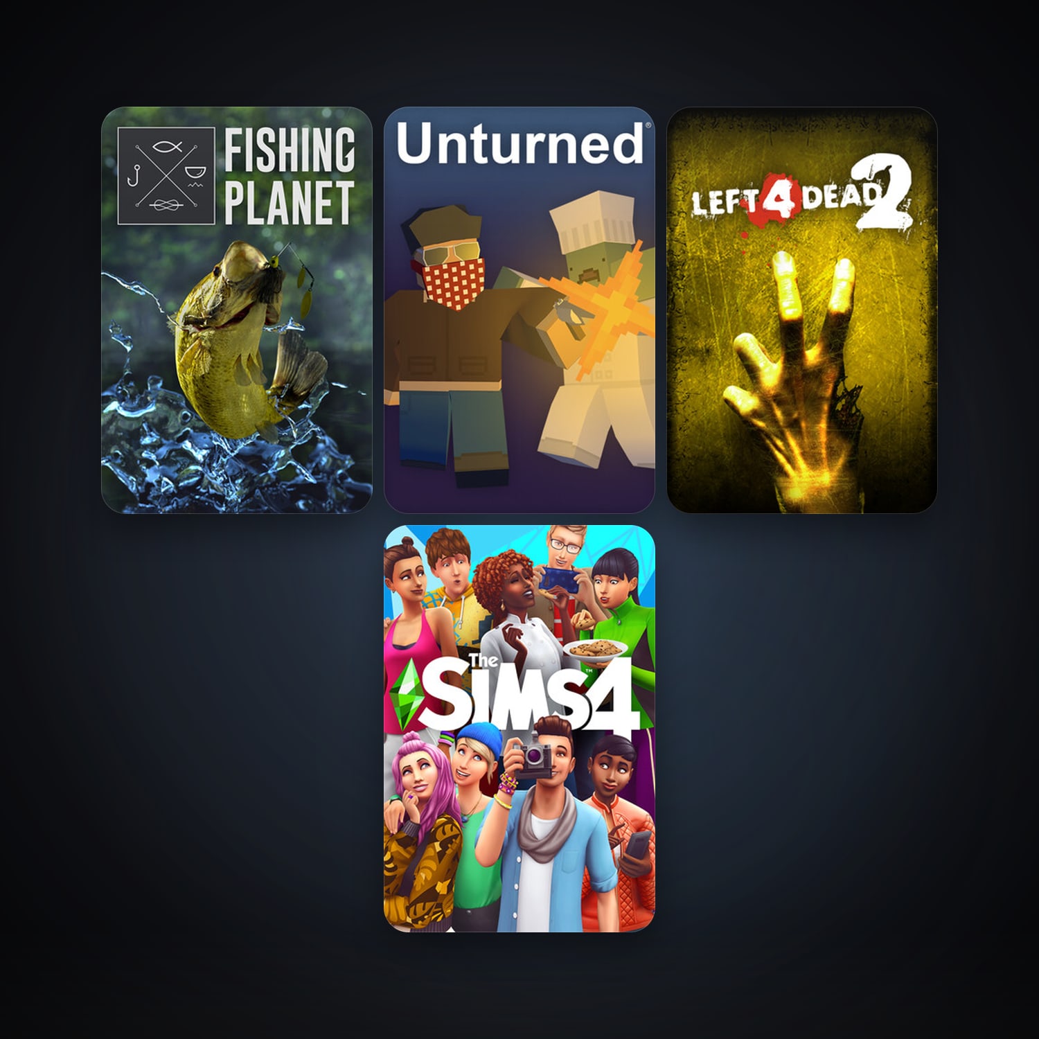 Left 4 Dead 2 + Unturned, 6 games, clean — HabibiAccounts