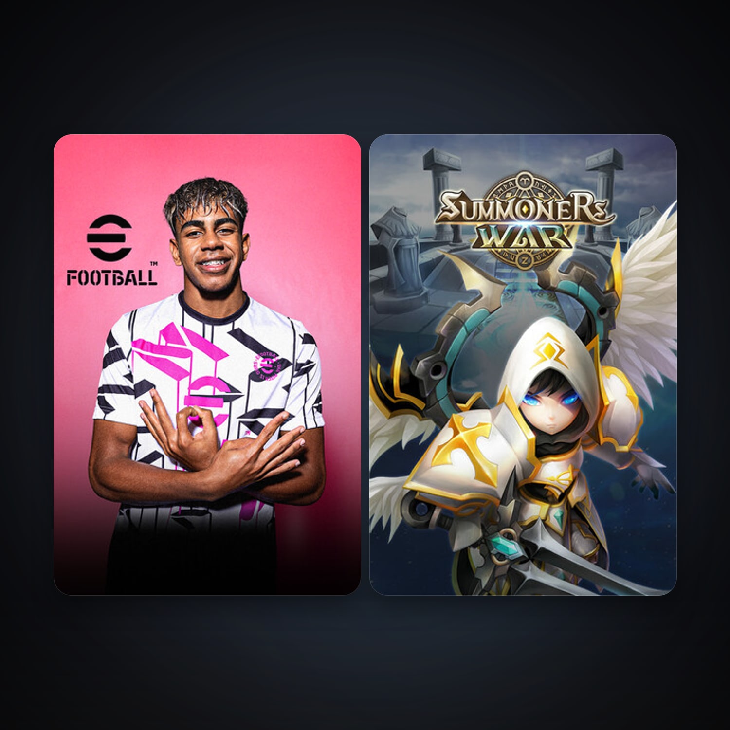 eFootball 2024 + Summoners War, 3 games, clean — HabibiAccounts