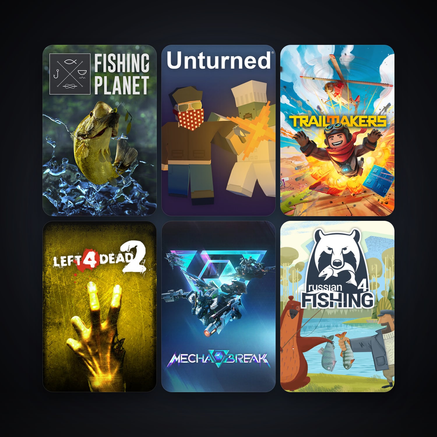 Left 4 Dead 2 + Unturned, 9 games, clean — HabibiAccounts