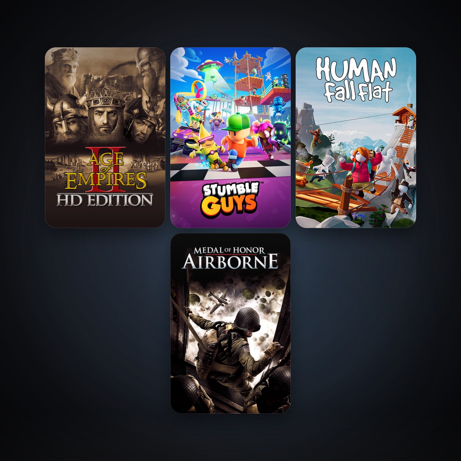 Medal of Honor: Airborne + Age of Empires II, 5 games, clean — HabibiAccounts