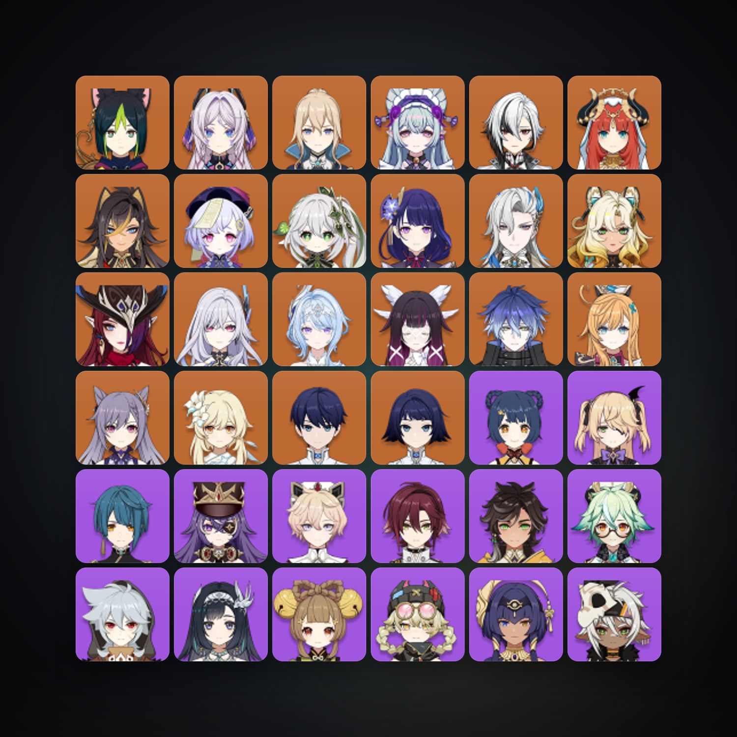 جينشن إمباكت | AR 60 | 72 شخصية | 19× 5★ — HabibiAccounts