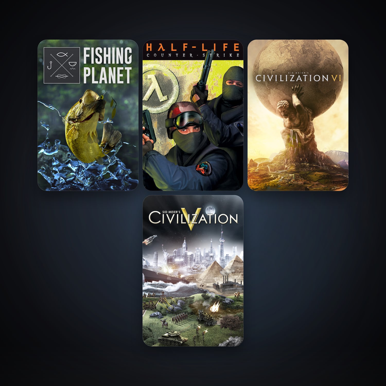 Counter-Strike + Day of Defeat, 9 games, Steam 10, clean — HabibiAccounts