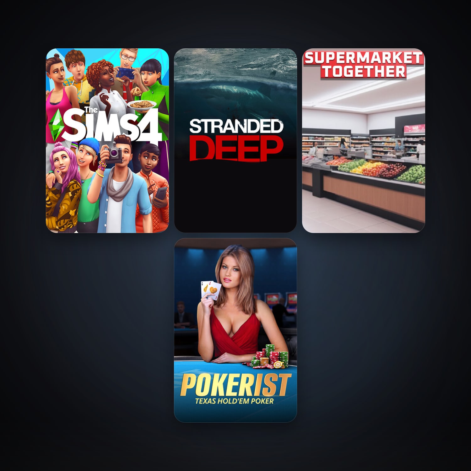 Stranded Deep + The Sims 4, 11 games, clean — HabibiAccounts