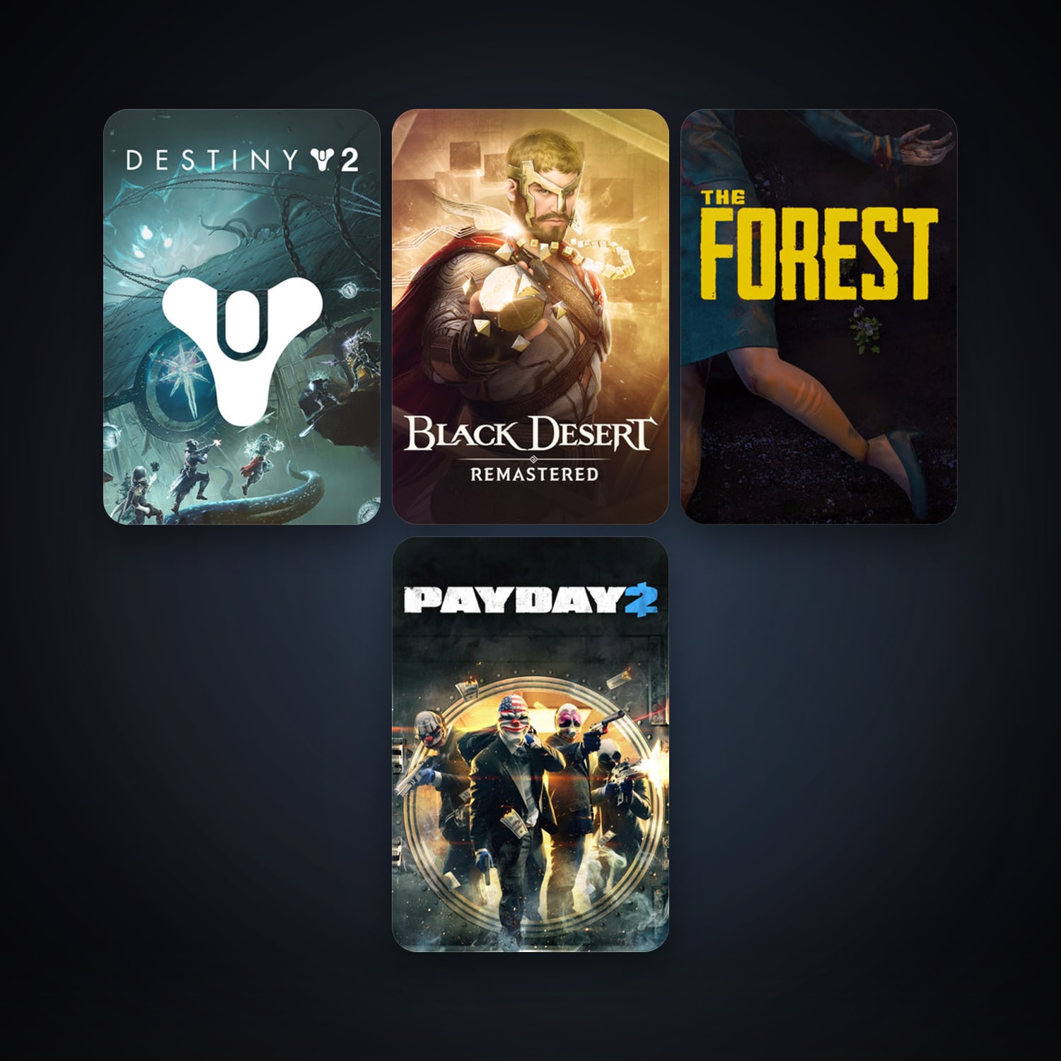 Free CS2 (No Prime) + PAYDAY 2, 8 games, clean — HabibiAccounts