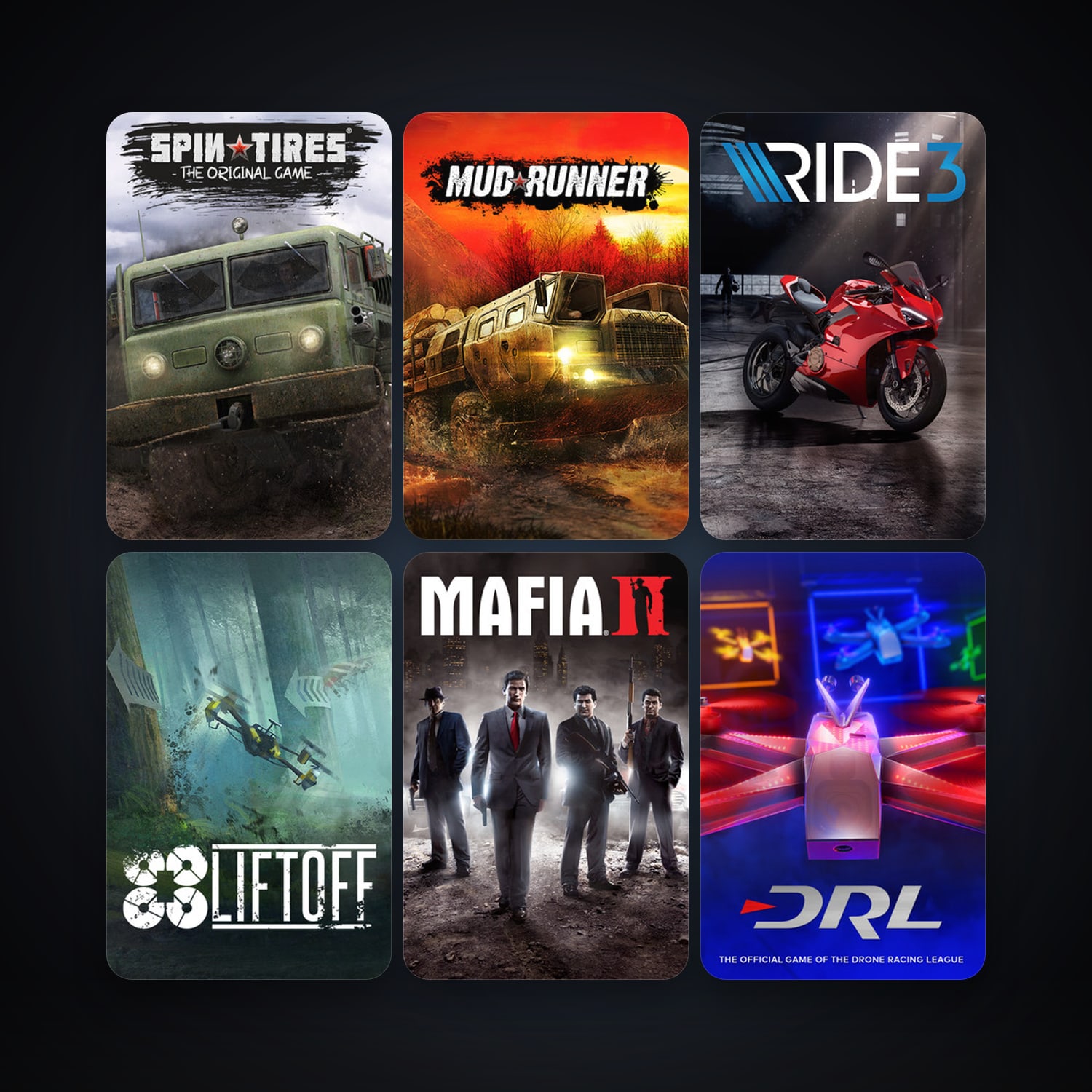Mafia II + SPINTIRES, 11 games, Steam 10, clean — HabibiAccounts